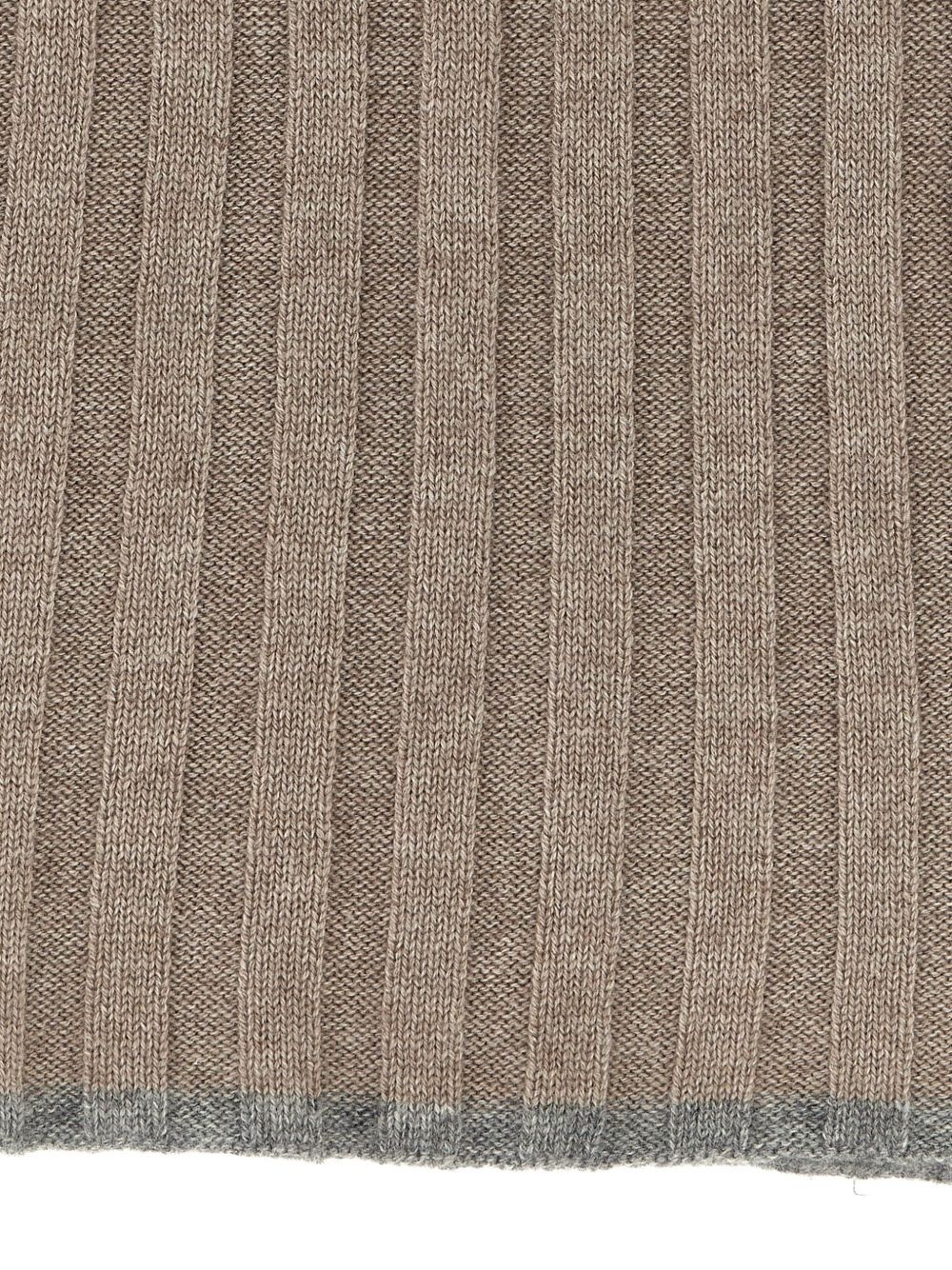 ribbed cashmere scarf - 2