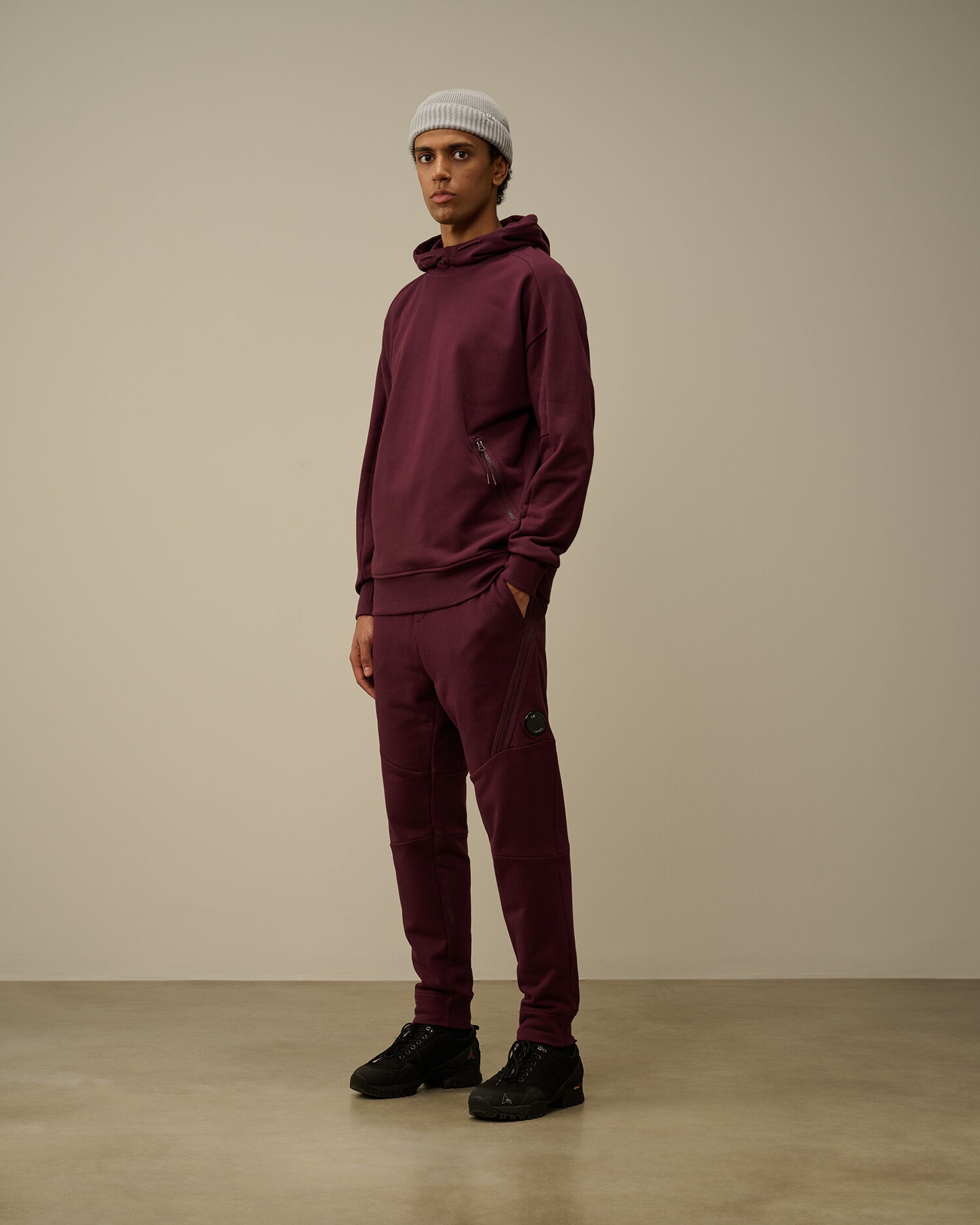 Diagonal Raised Fleece Lens Sweatpants - 6
