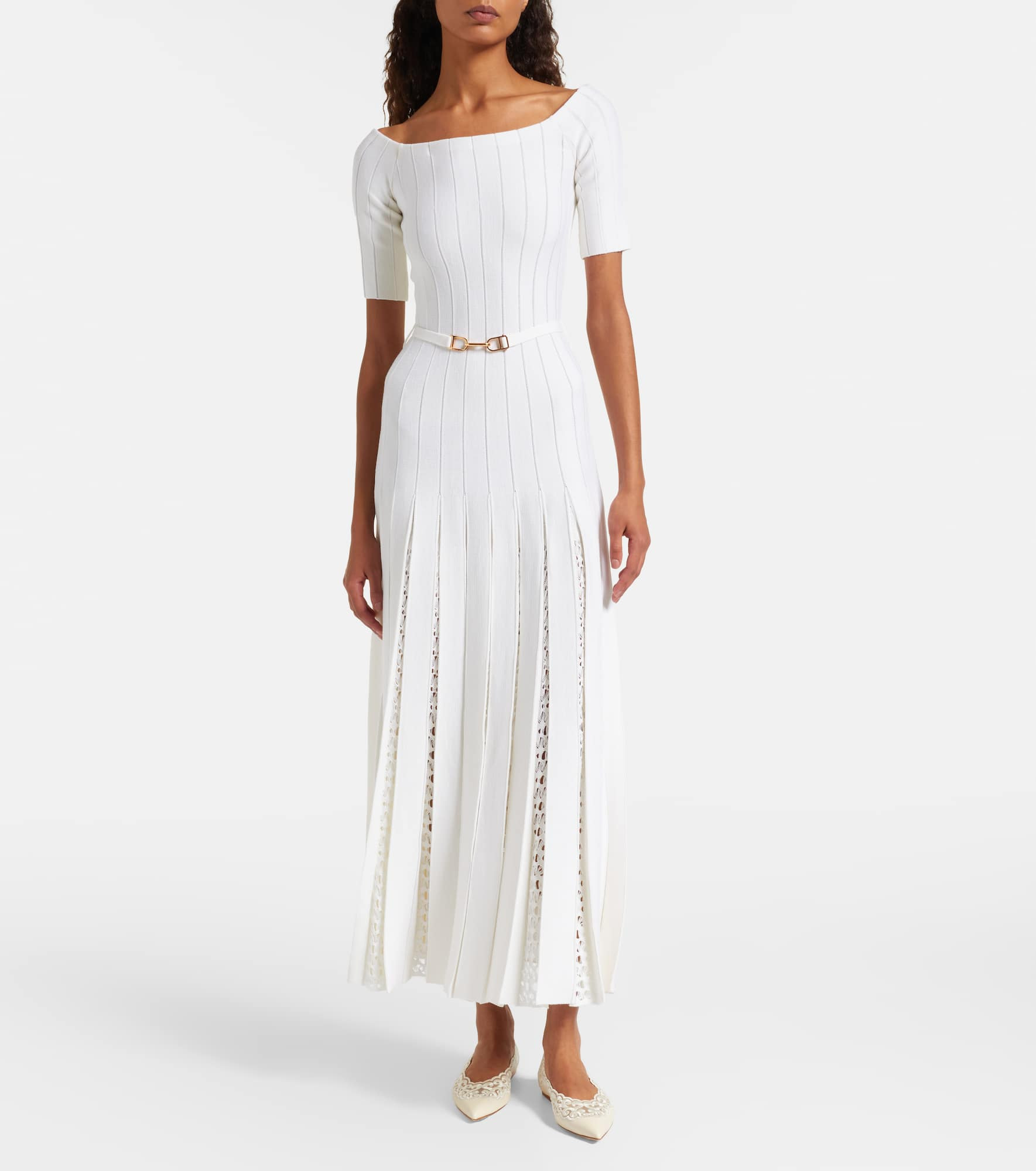 Ribbed-knit wool and silk maxi dress - 2