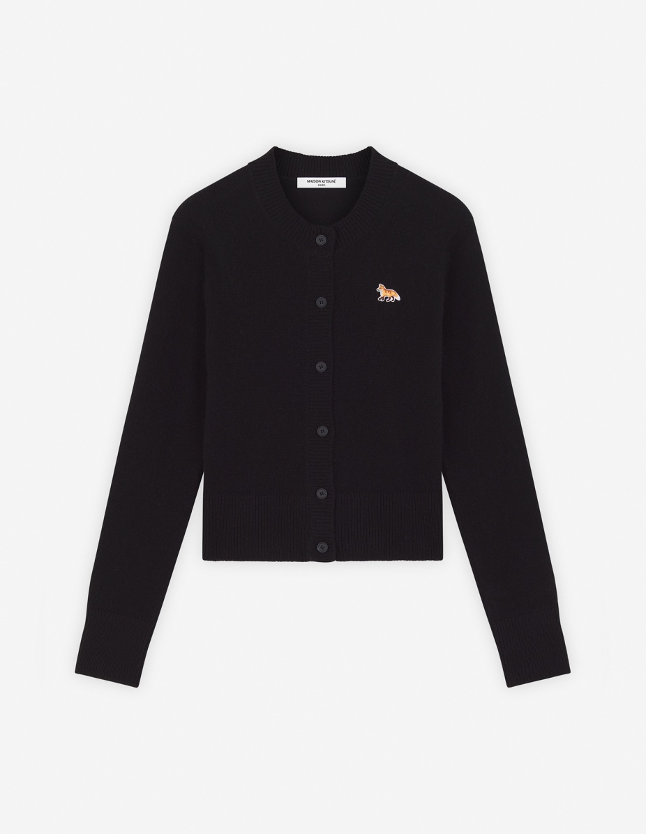 BABY FOX PATCH FITTED CARDIGAN - 1