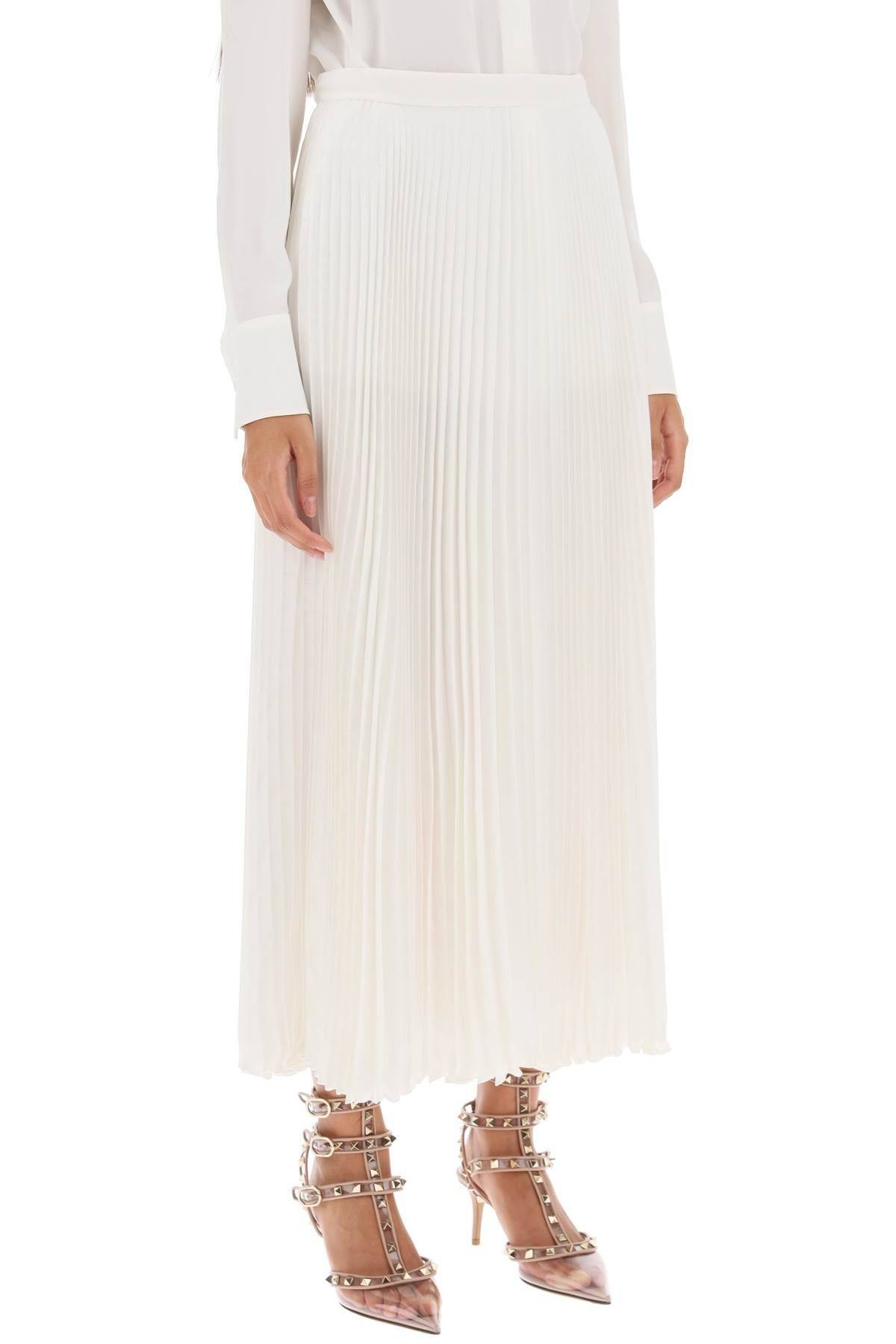 SILK JACQUARD TOILE ICONOGRAPHE PLEATED SKIRT - 3