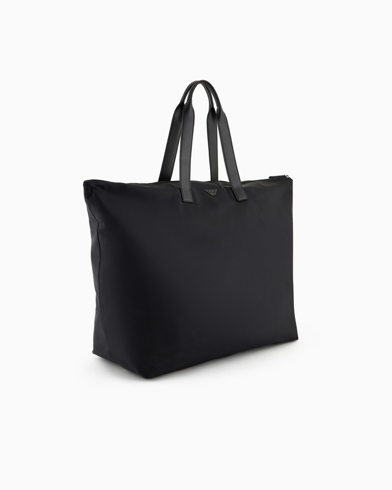 EMPORIO ARMANI ASV LARGE RECYCLED-NYLON SHOPPER BAG outlook