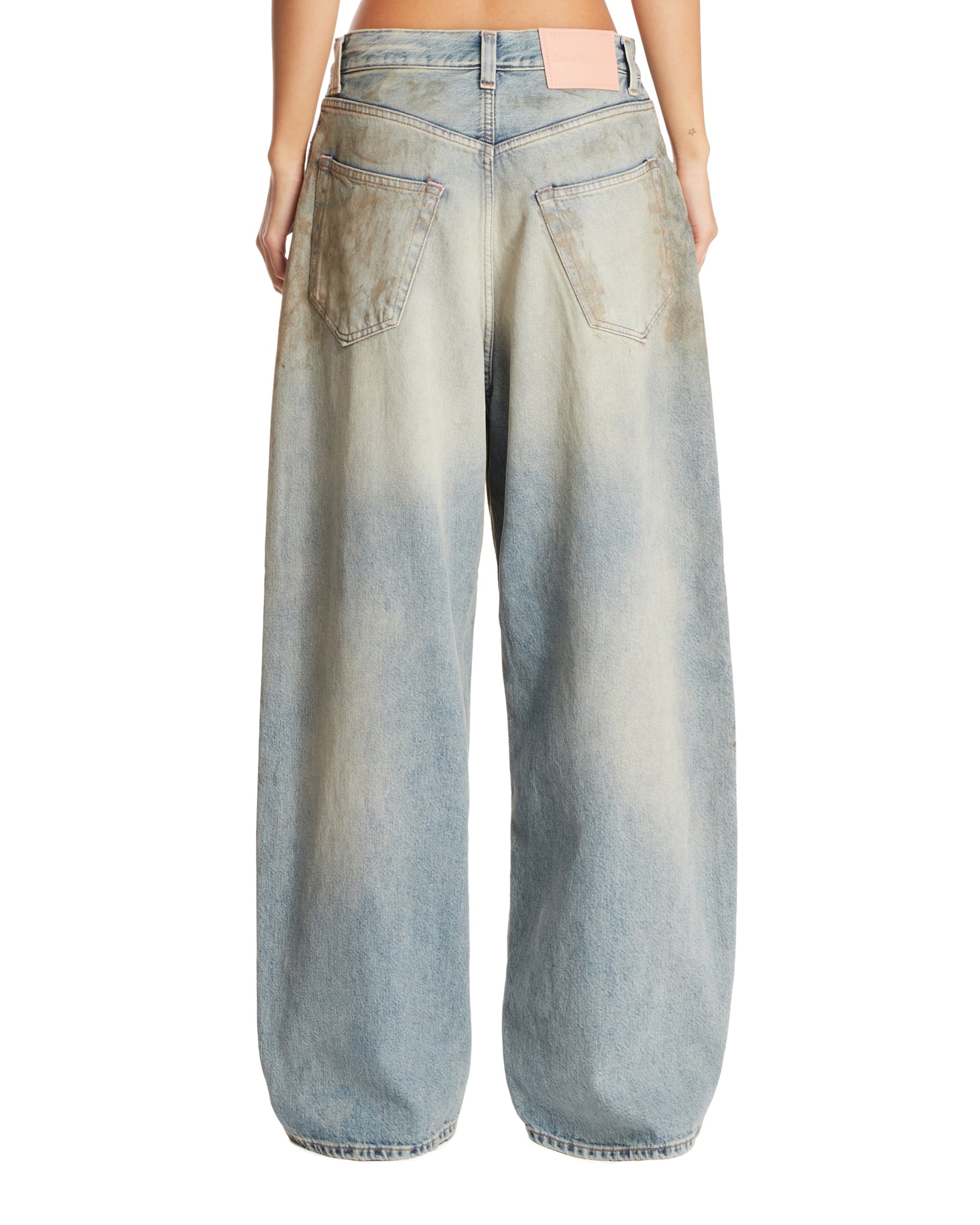 Blue Vintage Effect Jeans - 3