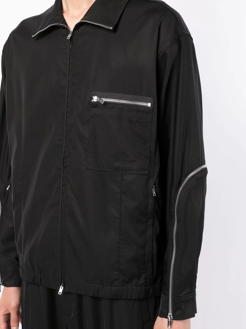 curve-zip windbreaker - 5