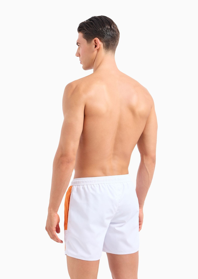 ASV recycled-fabric swim shorts with bold logo band 3