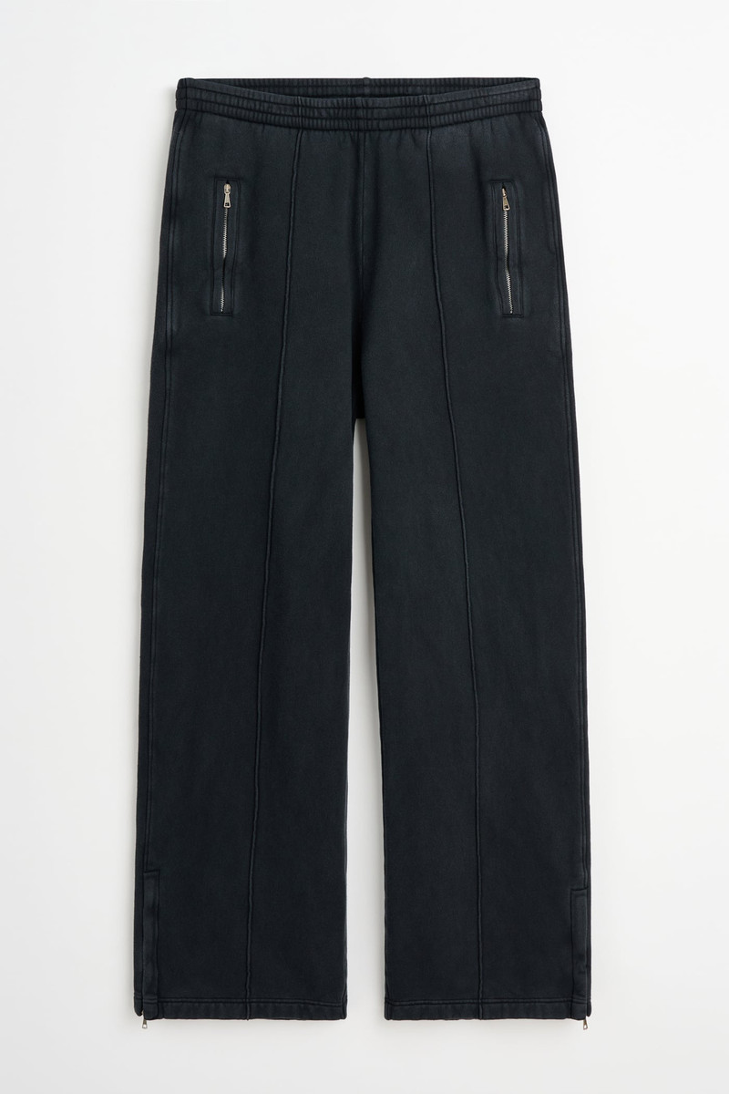 Lounge Pants Washed Black Star Fleece 1