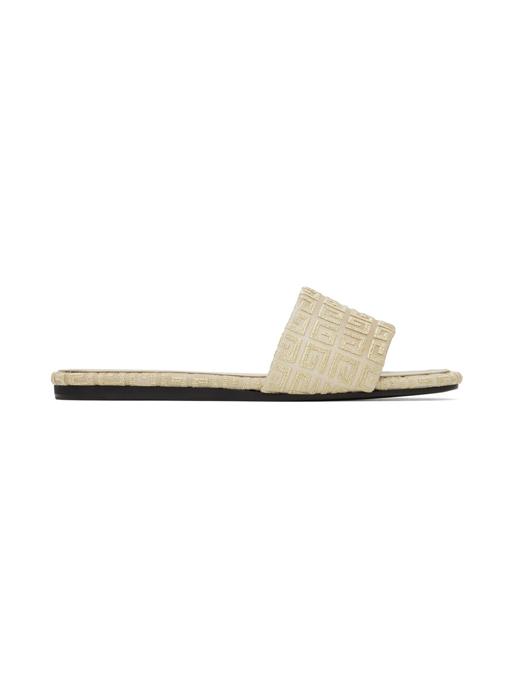 Beige & Gold 4G Sandals - 1