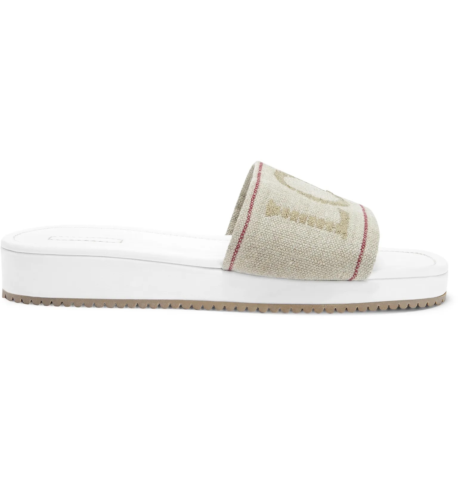 + Paula's Ibiza Logo-Embroidered Canvas Slides - 5