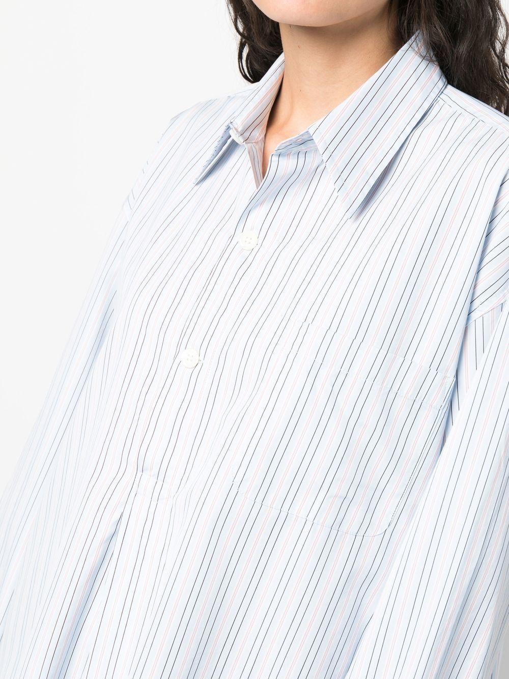 striped oversized long-sleeve shirt - 5