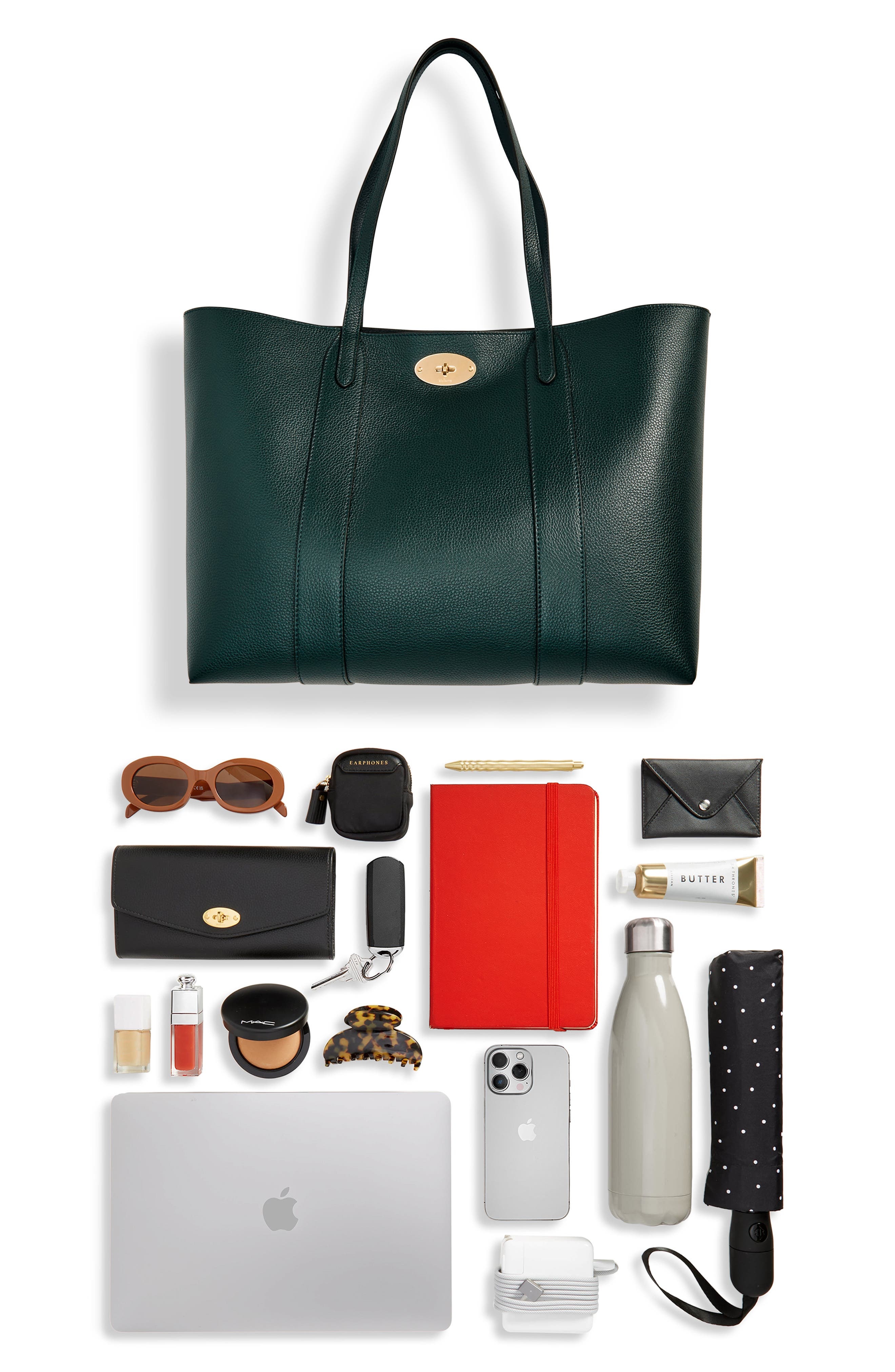 Mulberry Bayswater Leather Tote in Mulberry Green at Nordstrom - 7
