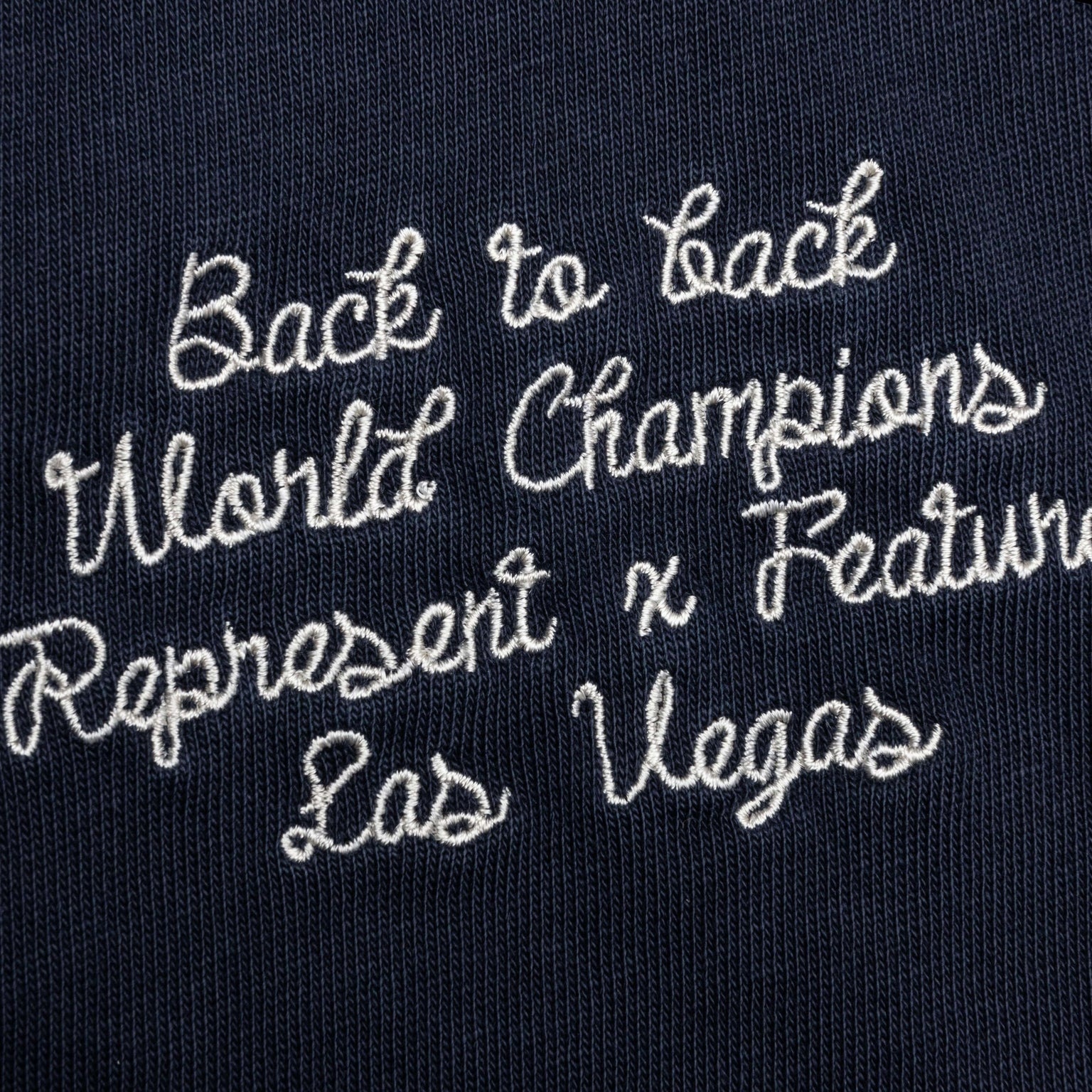 FEATURE X REPRESENT CHAMPIONS T-SHIRT - MIDNIGHT NAVY - 4