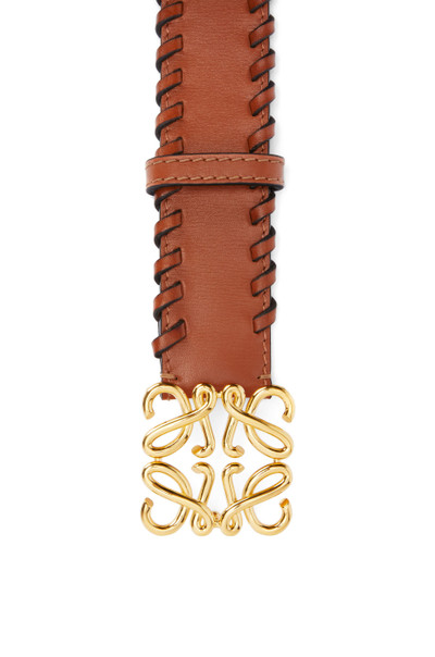 Loewe Braided Anagram belt in calfskin outlook