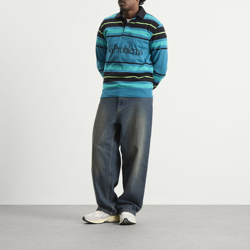 No Problemo No Problemo Striped Rugby Shirt outlook