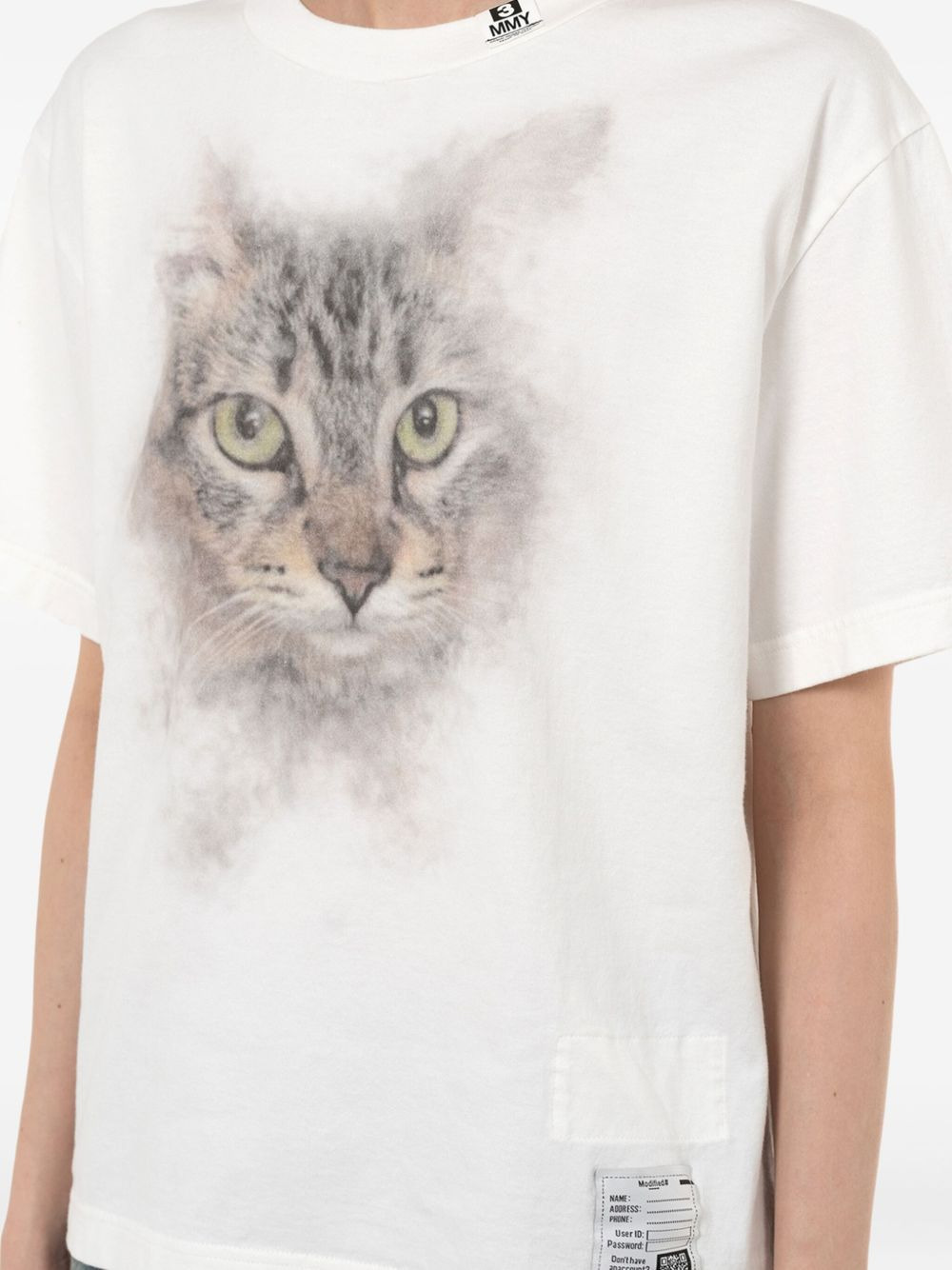 cat-print T-shirt - 5