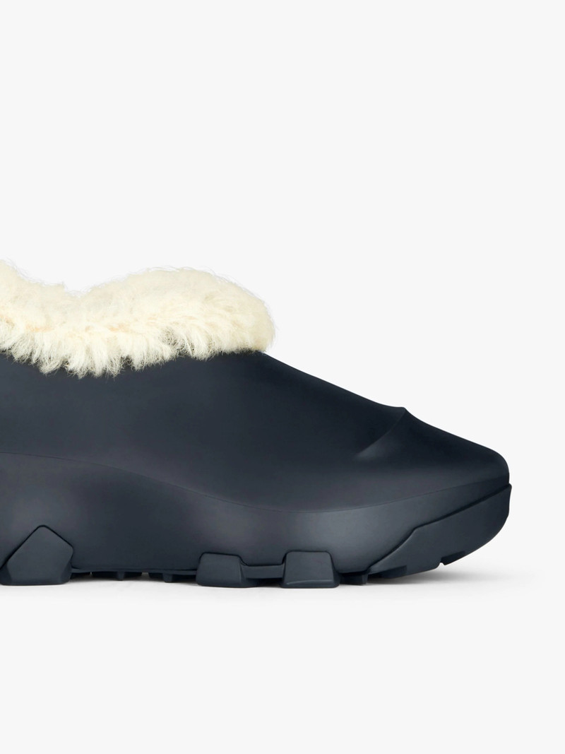 MONUMENTAL MALLOW SHOES IN RUBBER AND SHEARLING 6