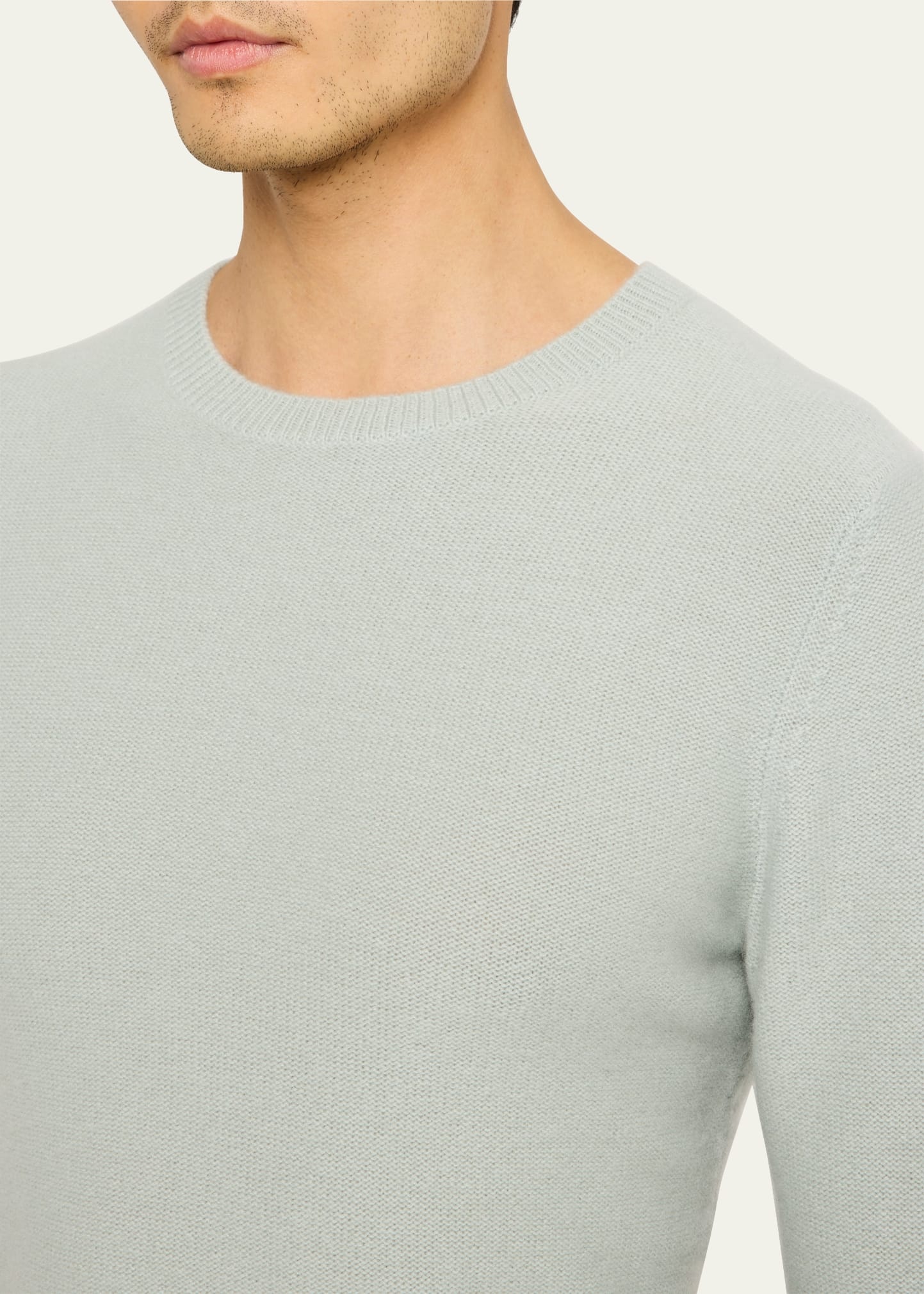 Men's Textured Cashmere Crewneck Sweater - 5
