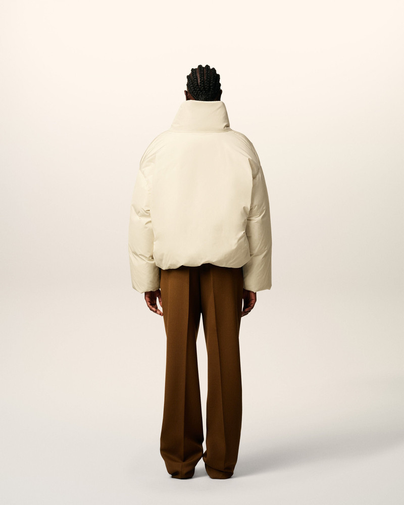 WHITE TAFFETAS AMI DE COEUR DOWN JACKET 5