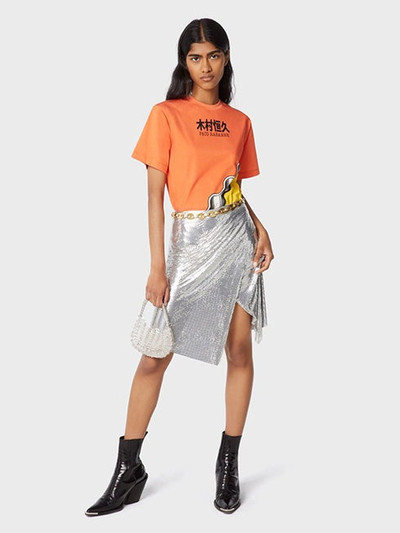 Paco Rabanne SILVER DRAPED SKIRT IN CHAINMAIL outlook