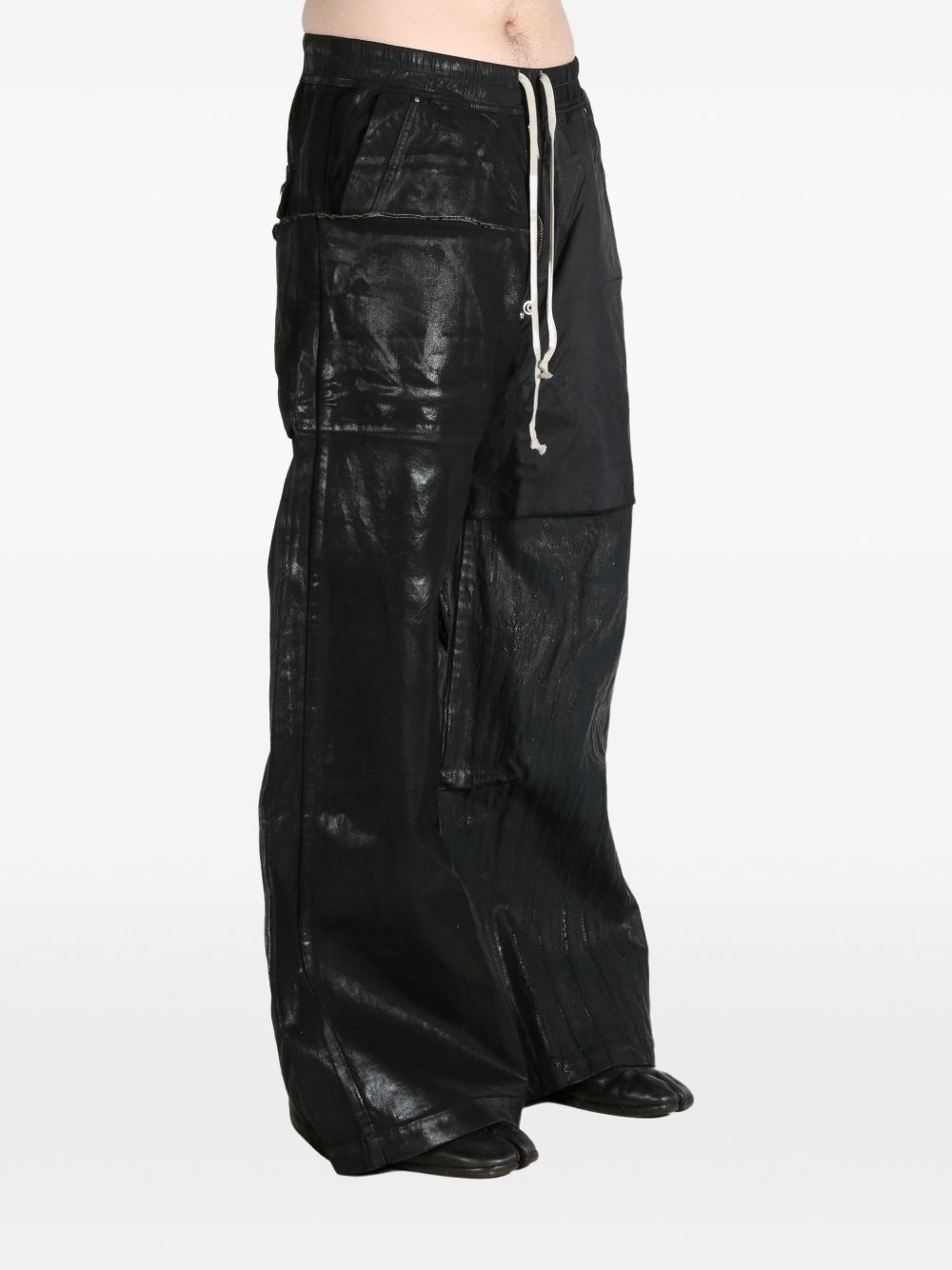 brushed-finish trousers - 3