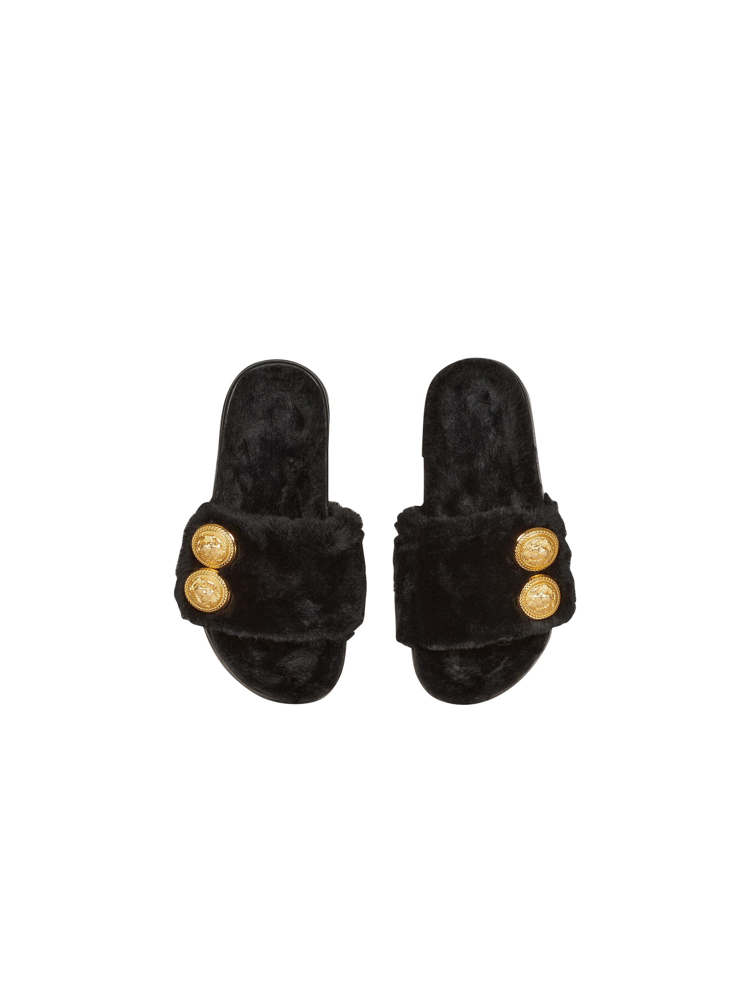 Faux fur Tam flat mules - 3