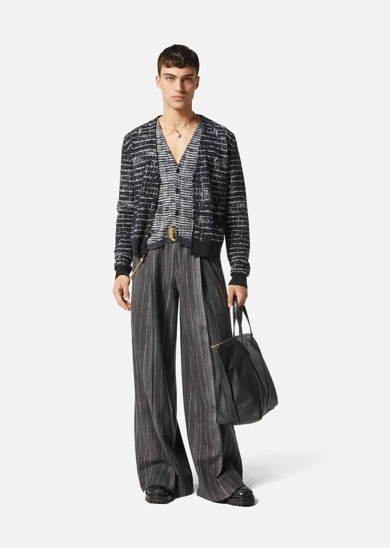 VERSACE Metropolitano Check Sweater Vest outlook