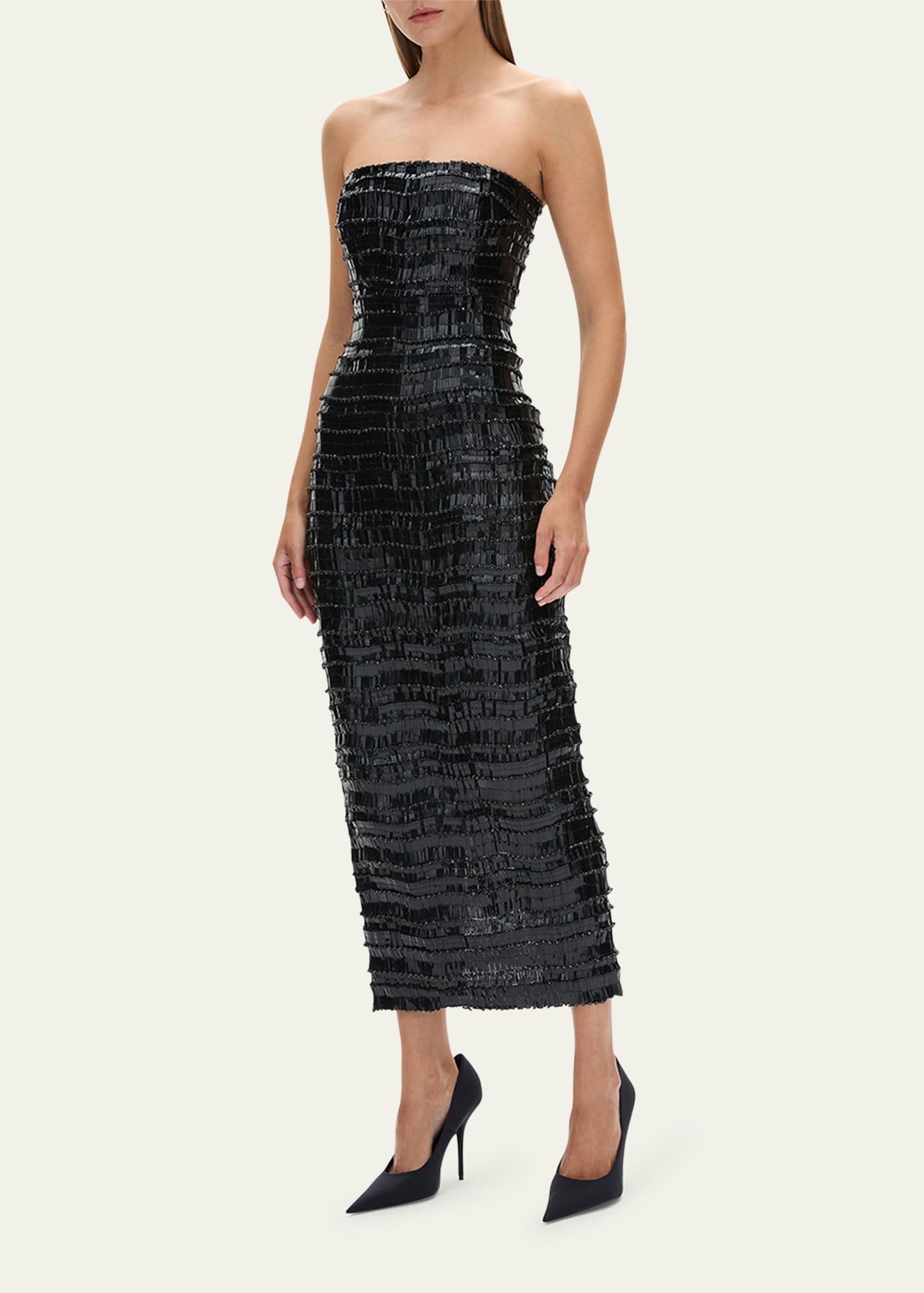 Sylvie Embellished Strapless Dress - 4