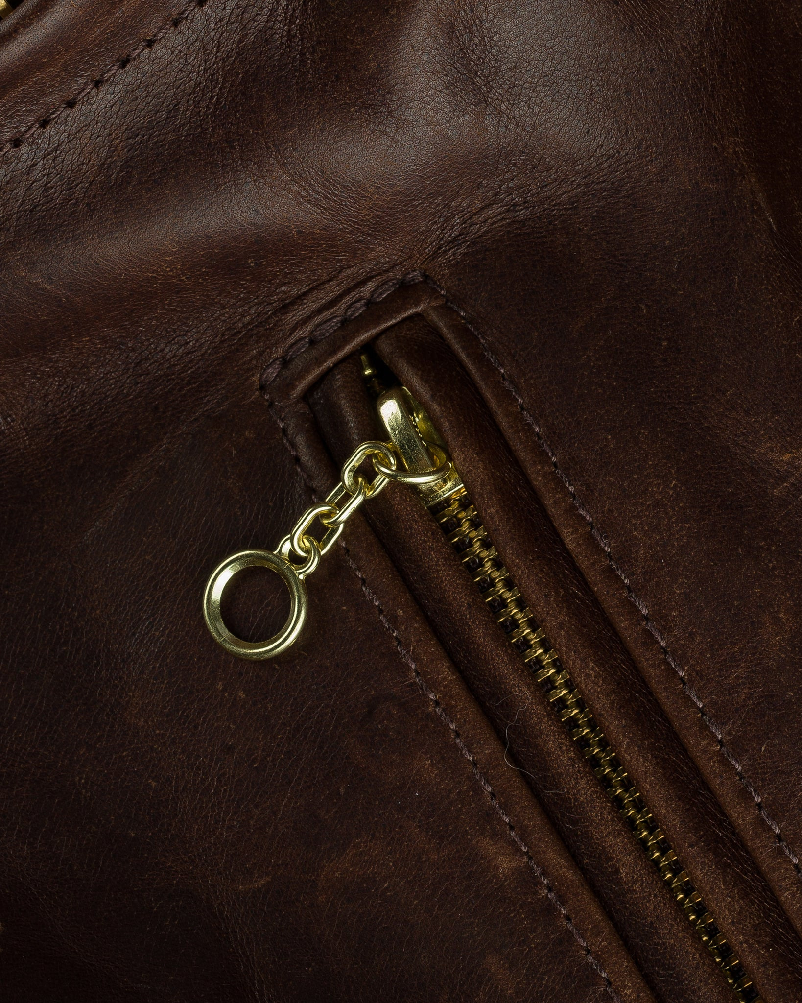 IHSB-SAV-BRN Iron Heart x Simmons Bilt Horsehide Savannah Jacket - Brown - 15