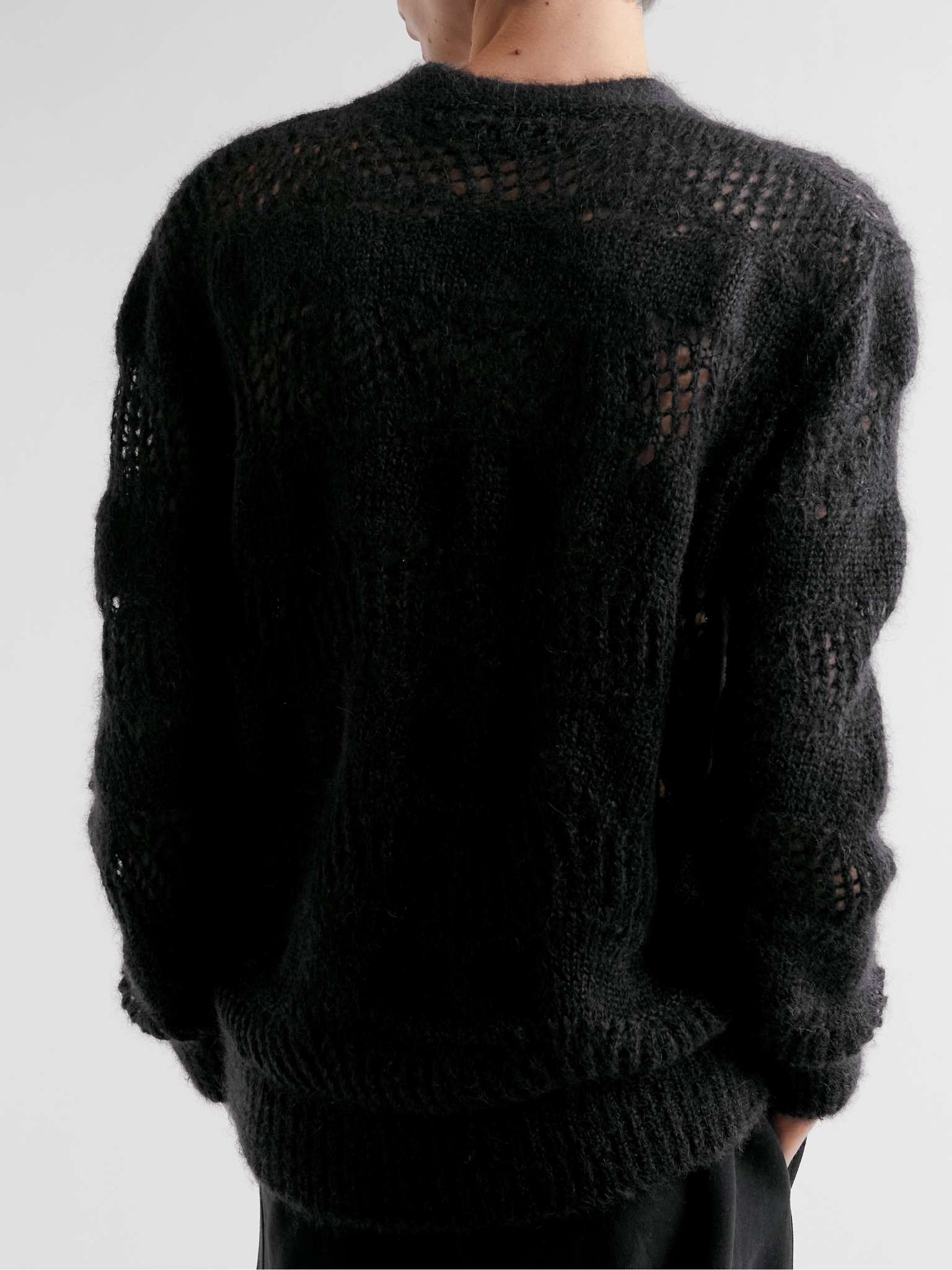 Open-Knit Mohair-Blend Sweater - 6