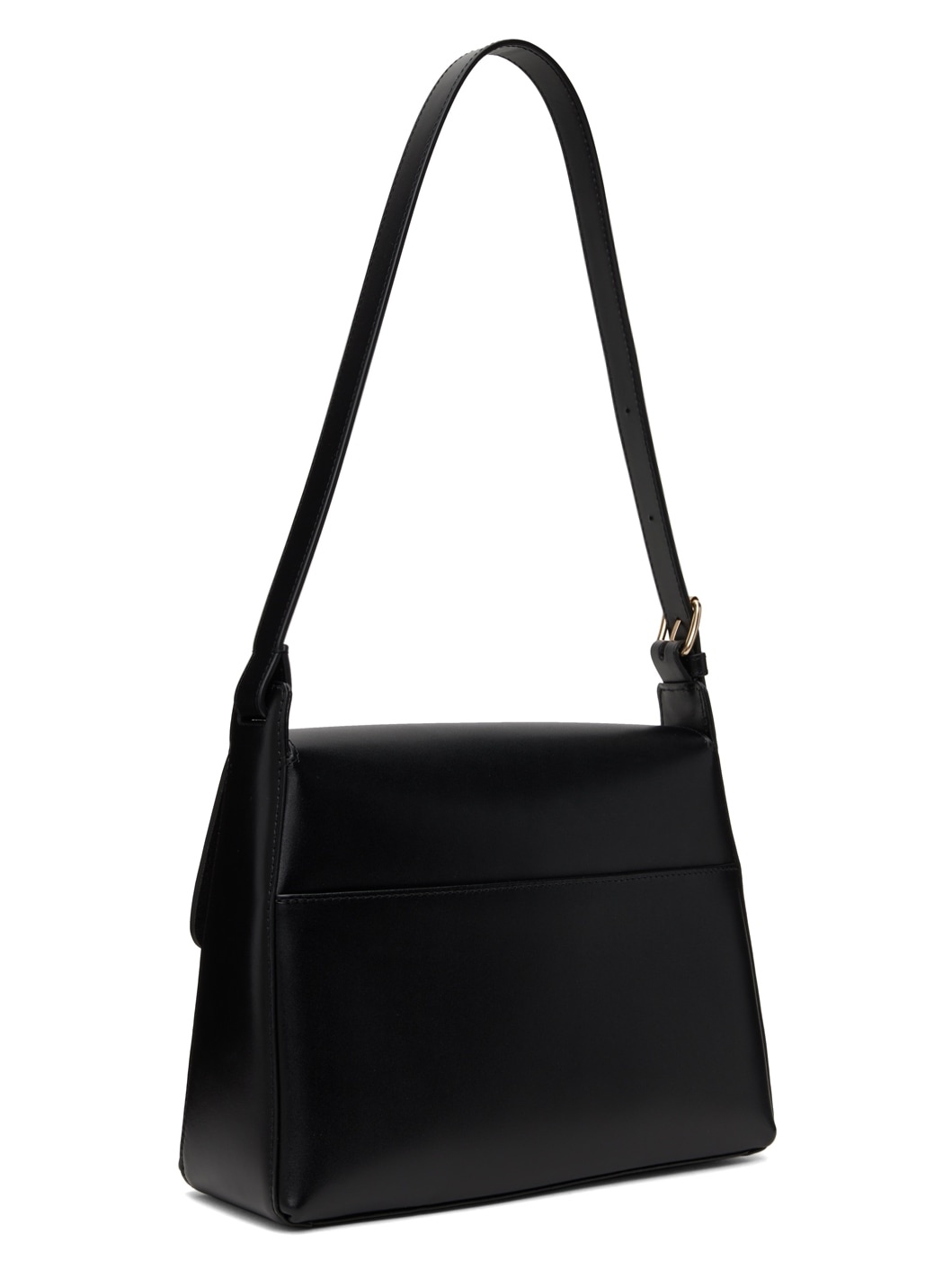 Black Virginie Flap Bag - 3