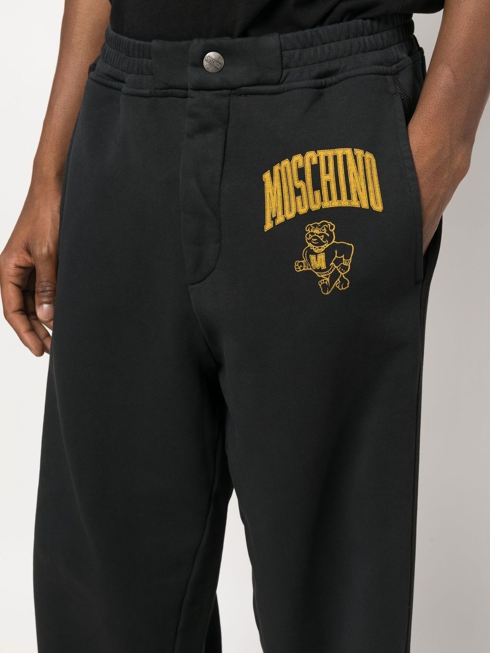 logo-print cotton sweatpants - 5