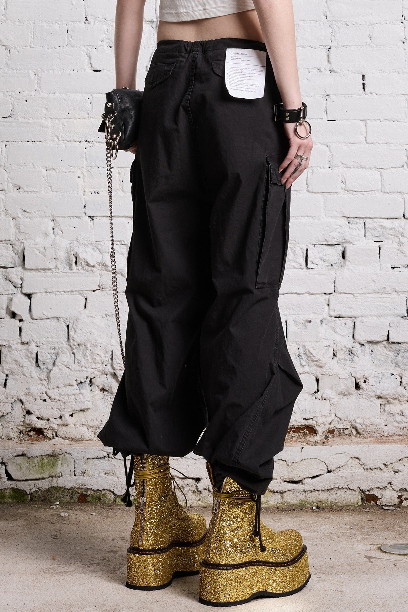 BALLOON ARMY PANT - BLACK - 6