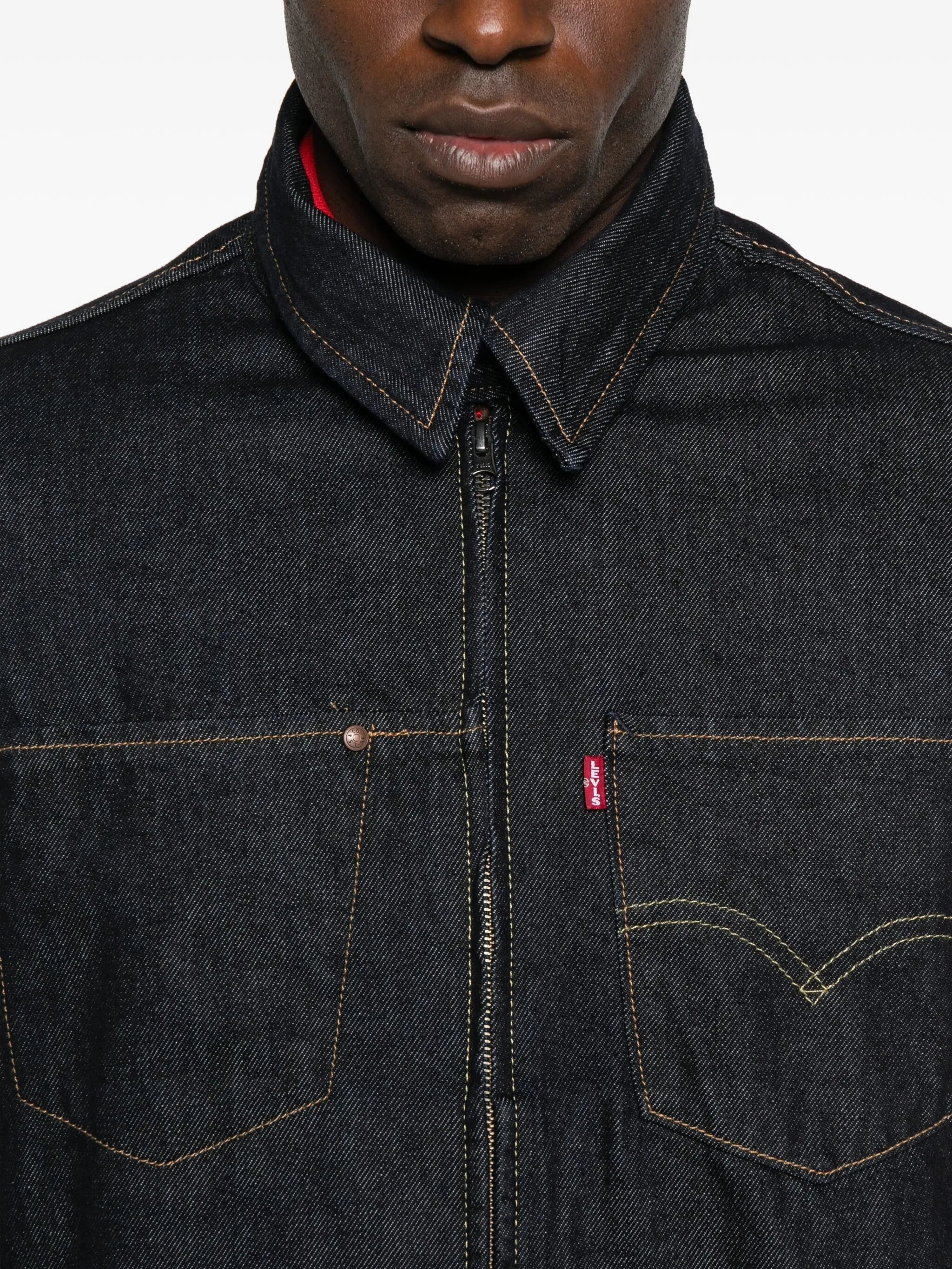 Levi's Zip-front Patch-pockets Denim Jacket - 5