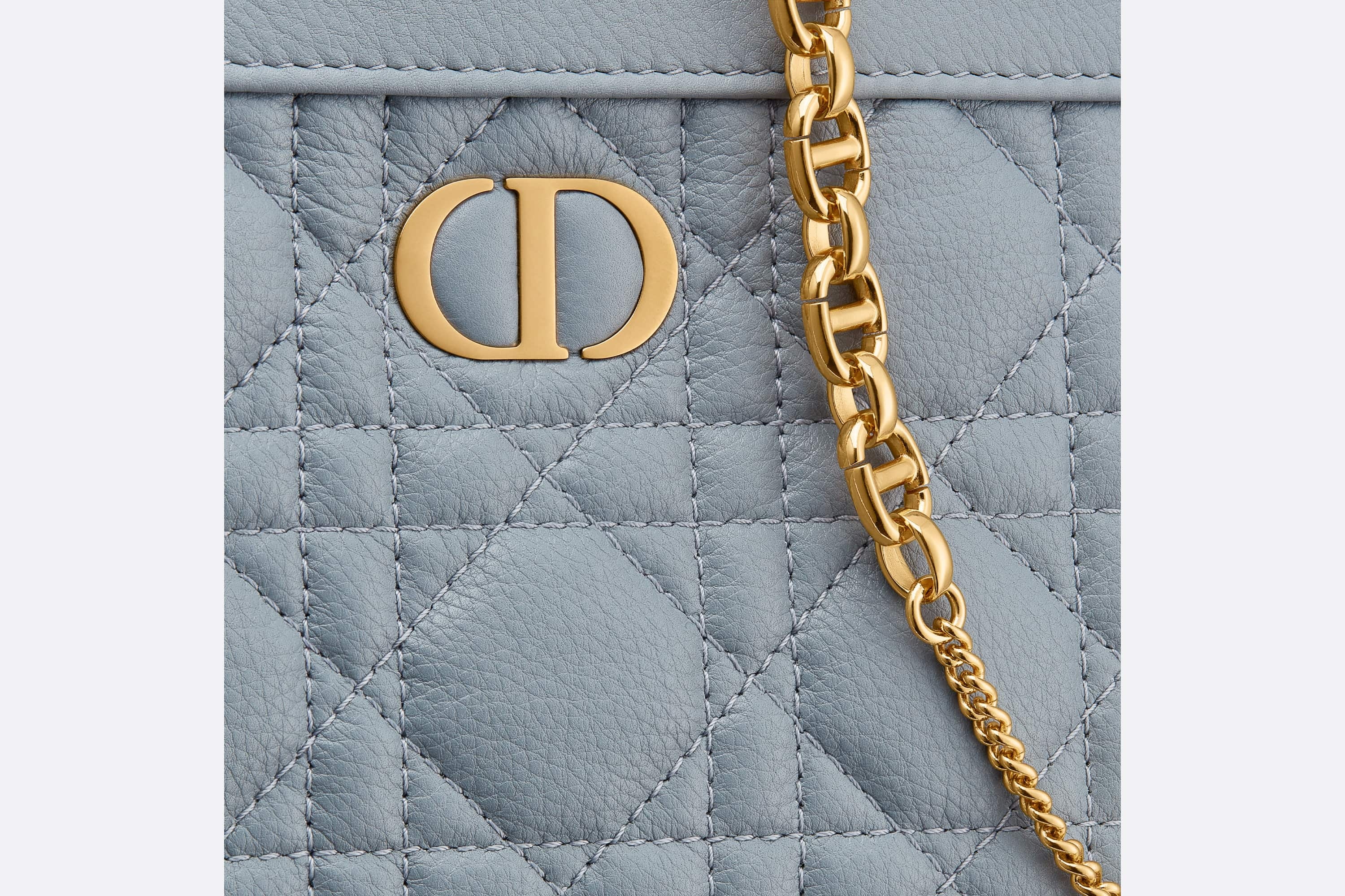 Dior Caro Zipped Pouch with Chain - 5