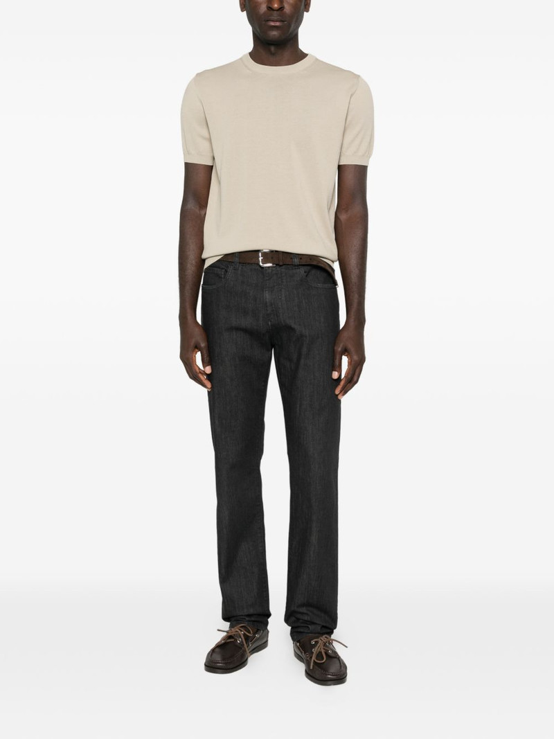 Canali short-sleeve knitted T-shirt outlook