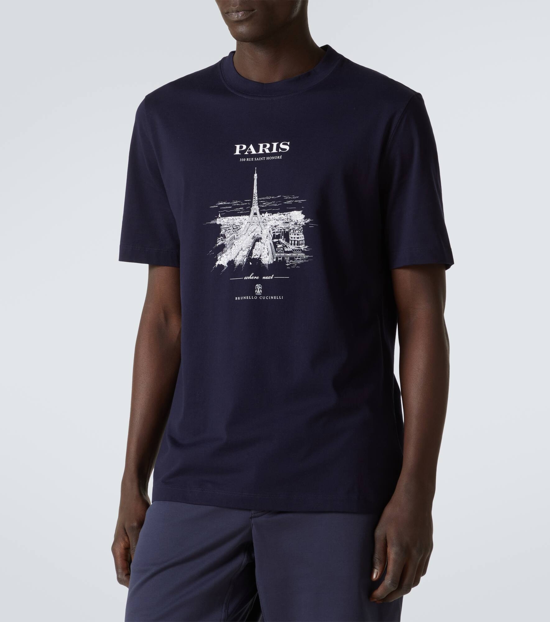 Printed cotton jersey T-shirt - 3