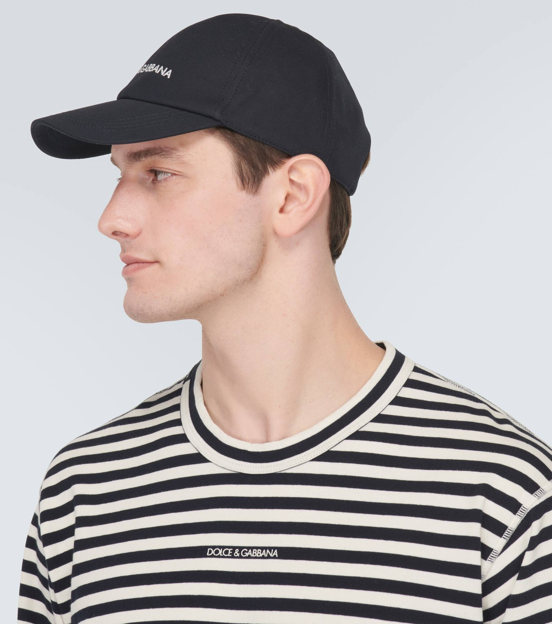 Logo cotton baseball cap - 3