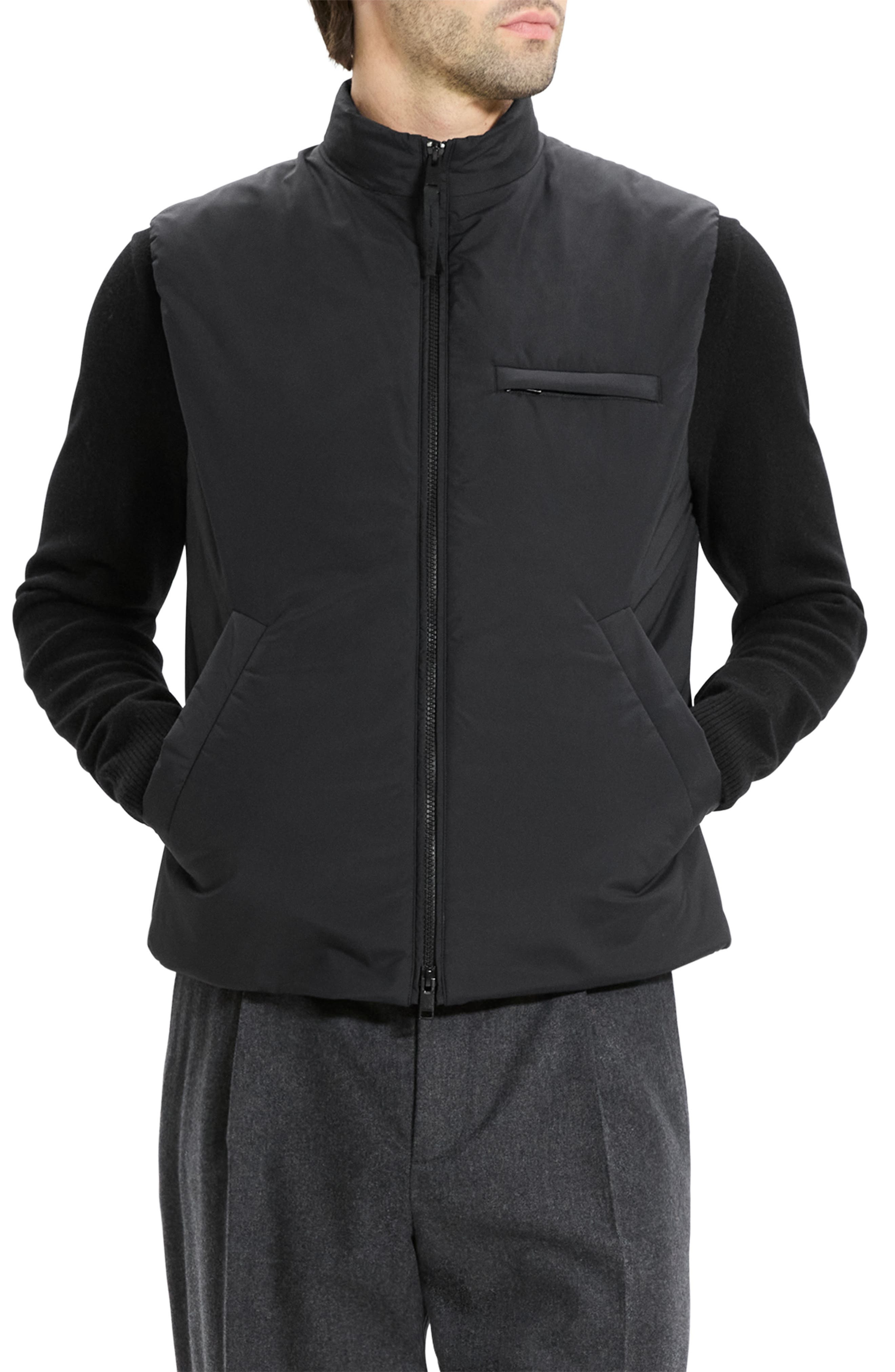 Theory Layering Motion Vest in Black - 1