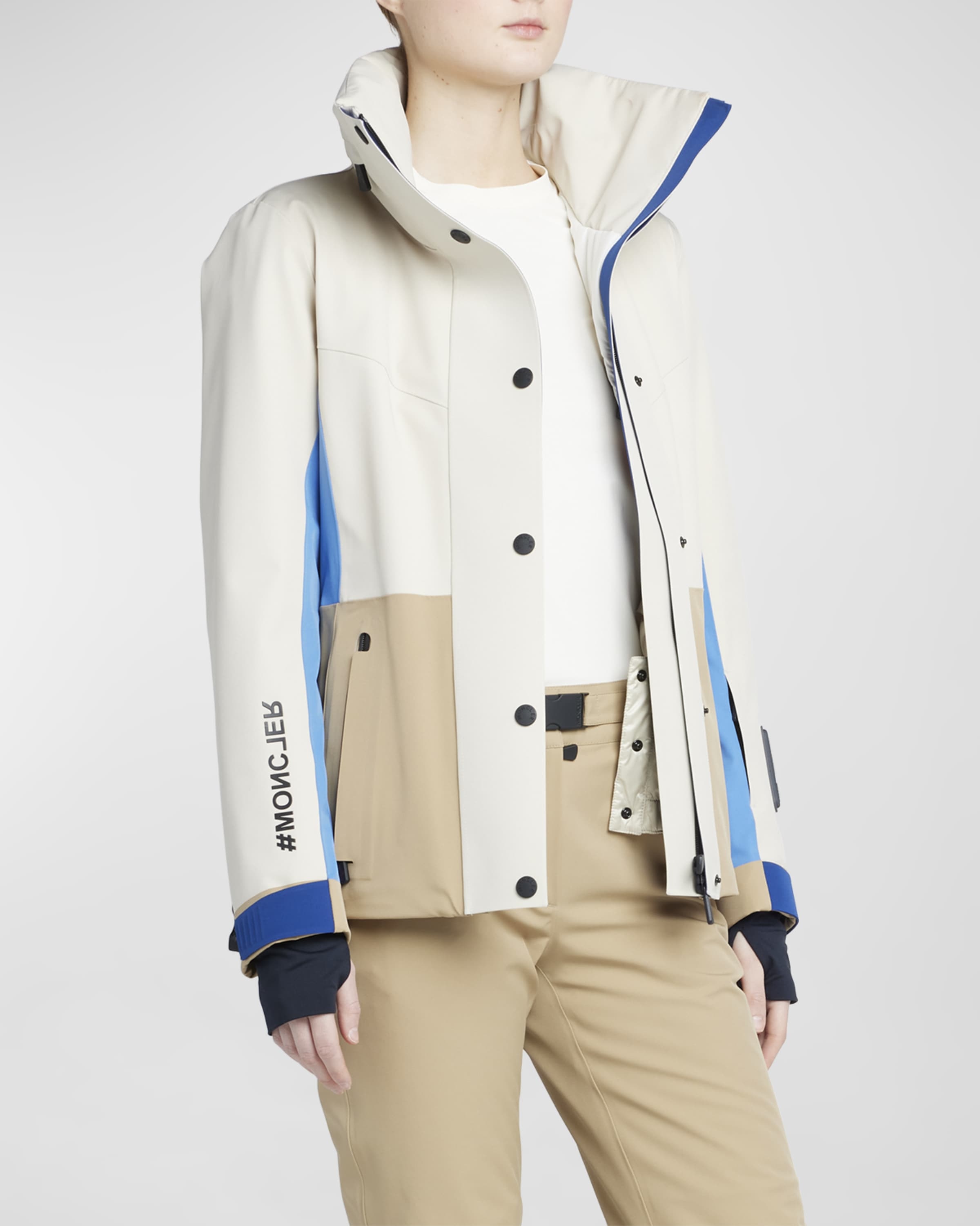 Hainet Belted Colorblock Snow Jacket - 2