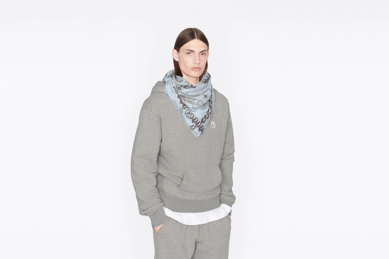 Dior Oblique Stole with Flowers 5