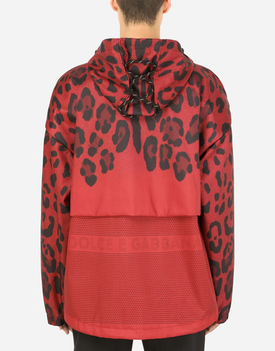 Dolce & Gabbana Leopard-print technical fabric parka outlook