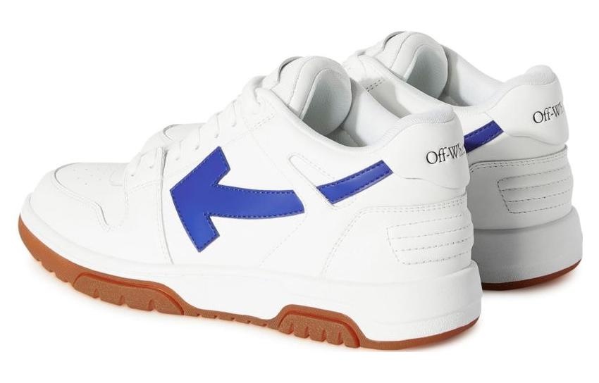 Off-White Out Of Office Low-Top Sneakers 'White Blue Brown' OMIA189F23LEA0030169 - 5