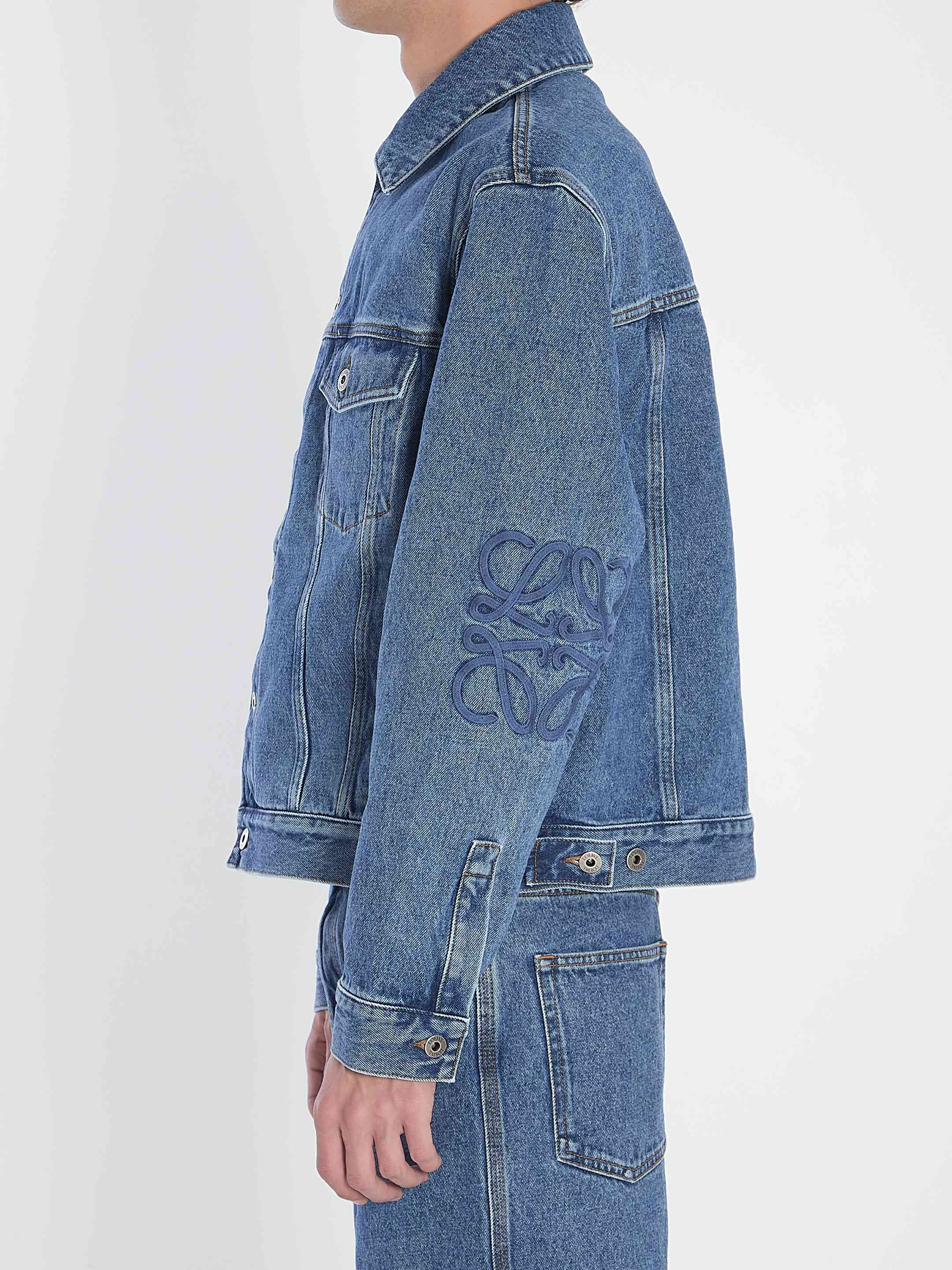 Loewe Men Anagram Denim Jacket - 3