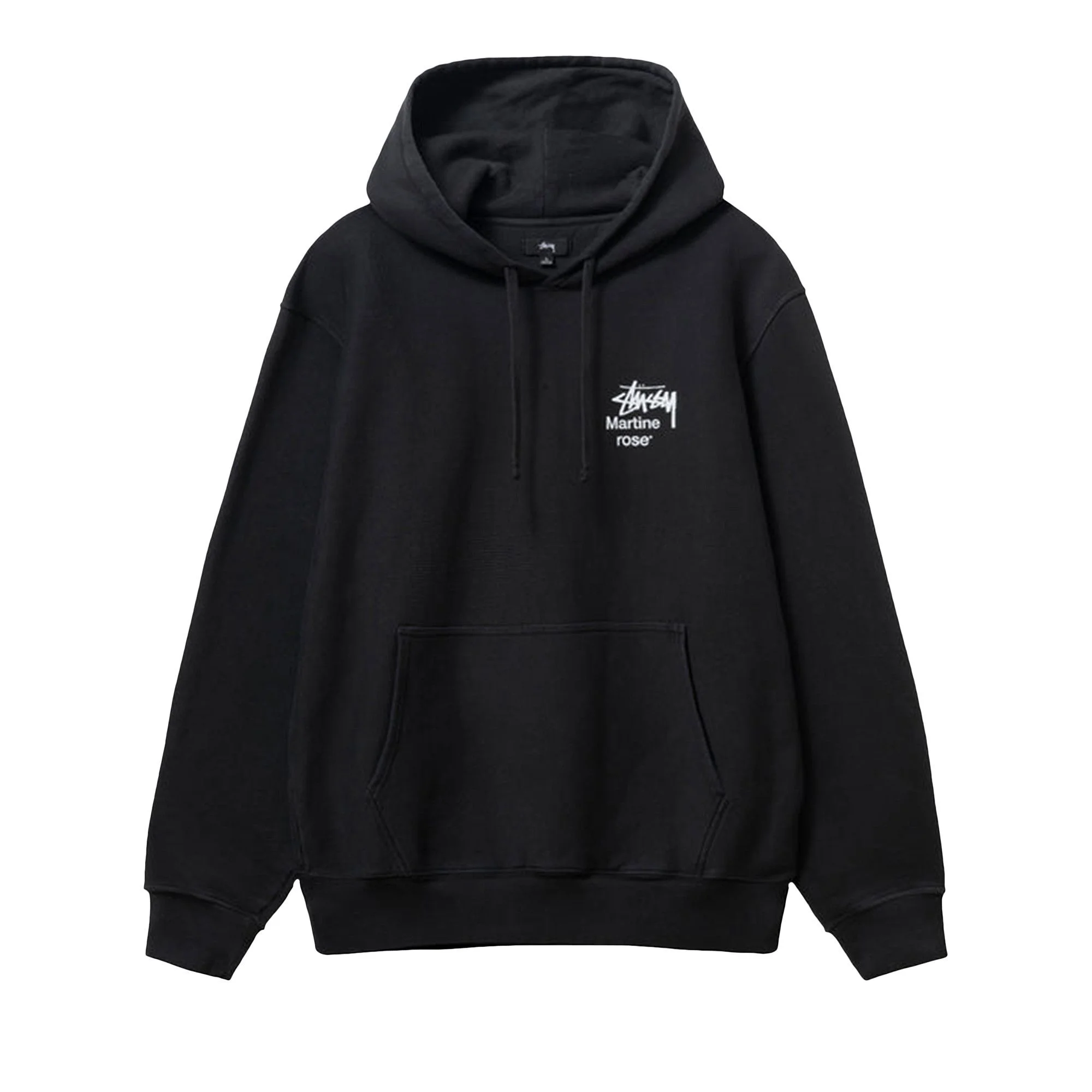 Stussy x Martine Rose Collage Pigment Dyed Hoodie 'Black' - 1