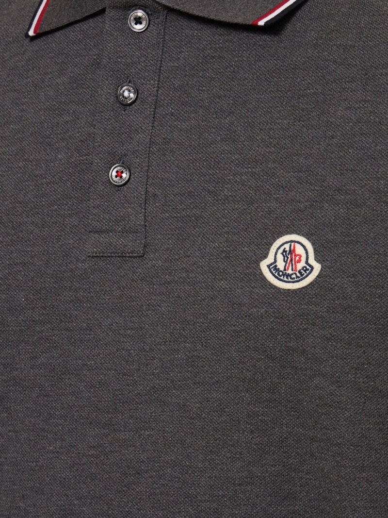 Logo patch cotton polo shirt - 4