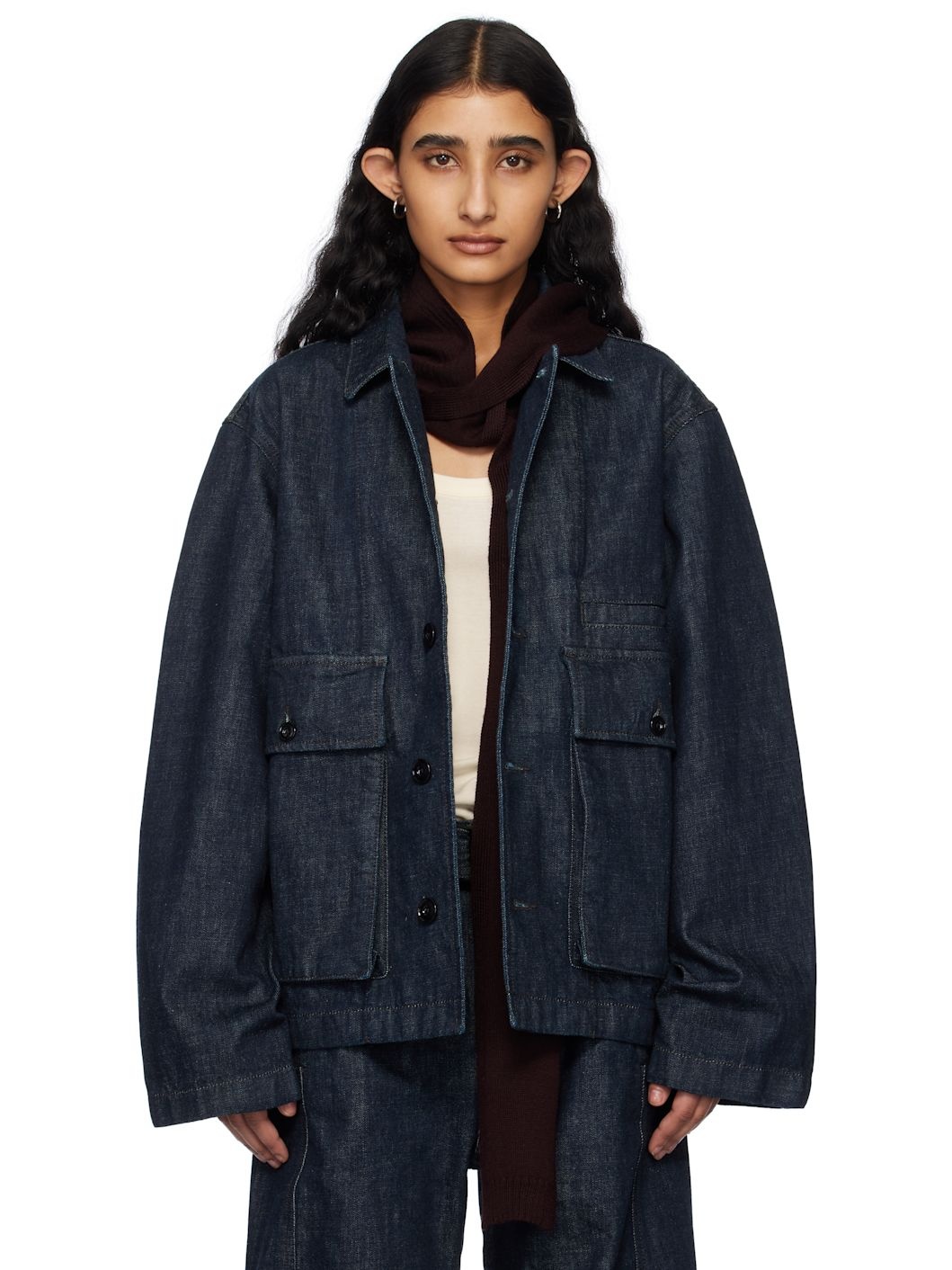 Indigo Boxy Denim Jacket - 1