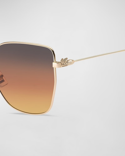 Etro Gradient Metal Cat-Eye Sunglasses outlook