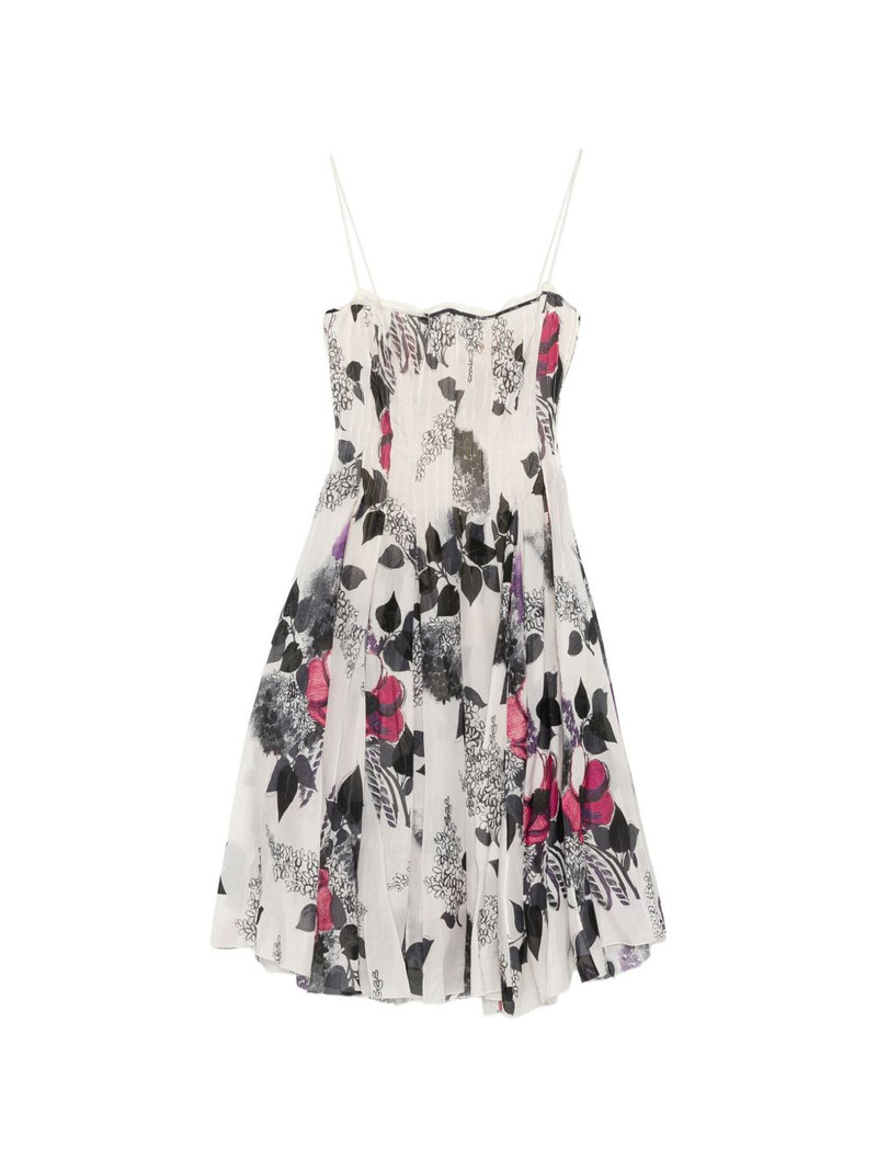 floral-print bustier midi dress 1