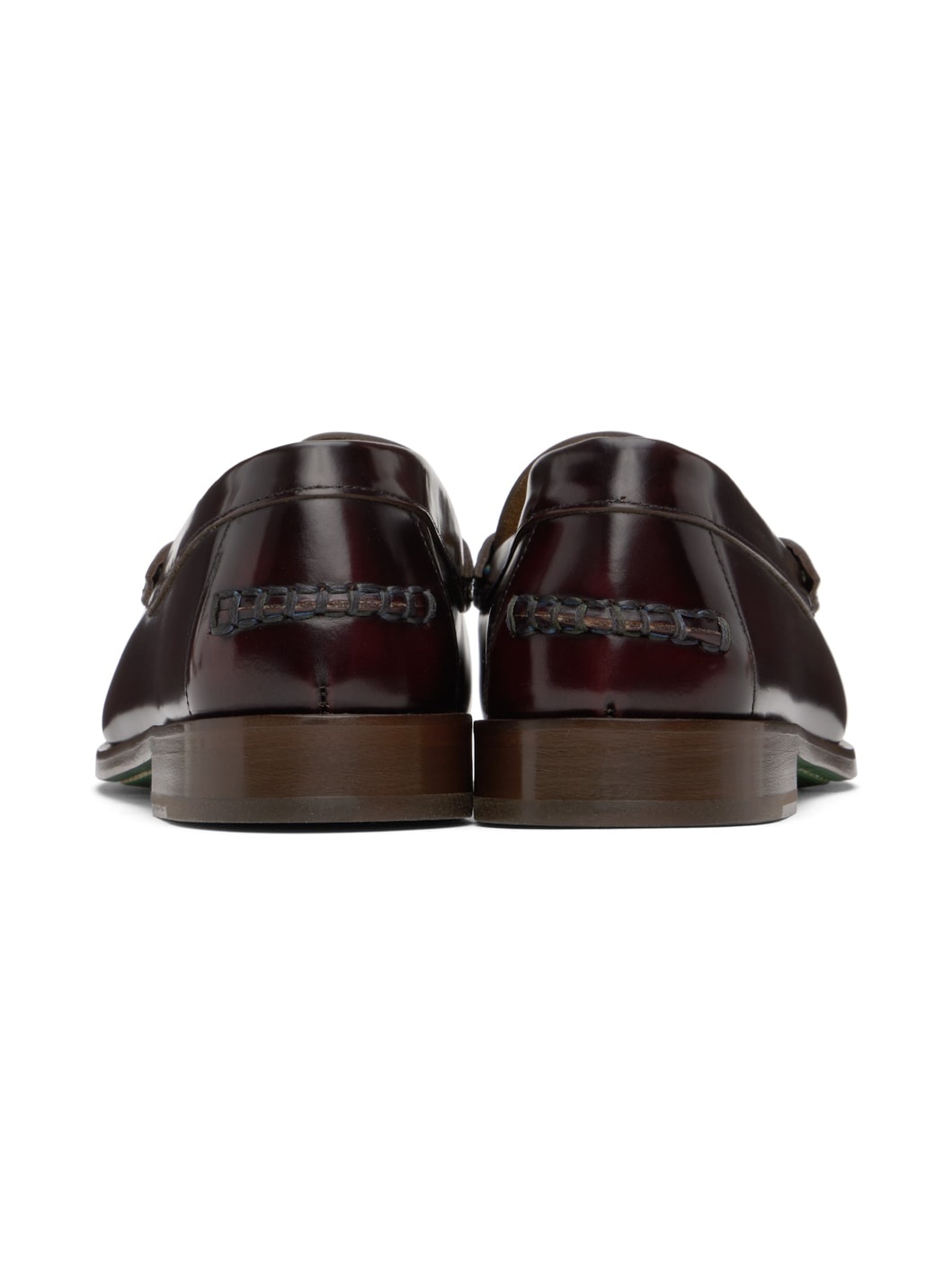 Burgundy Lido Leather Loafers - 2