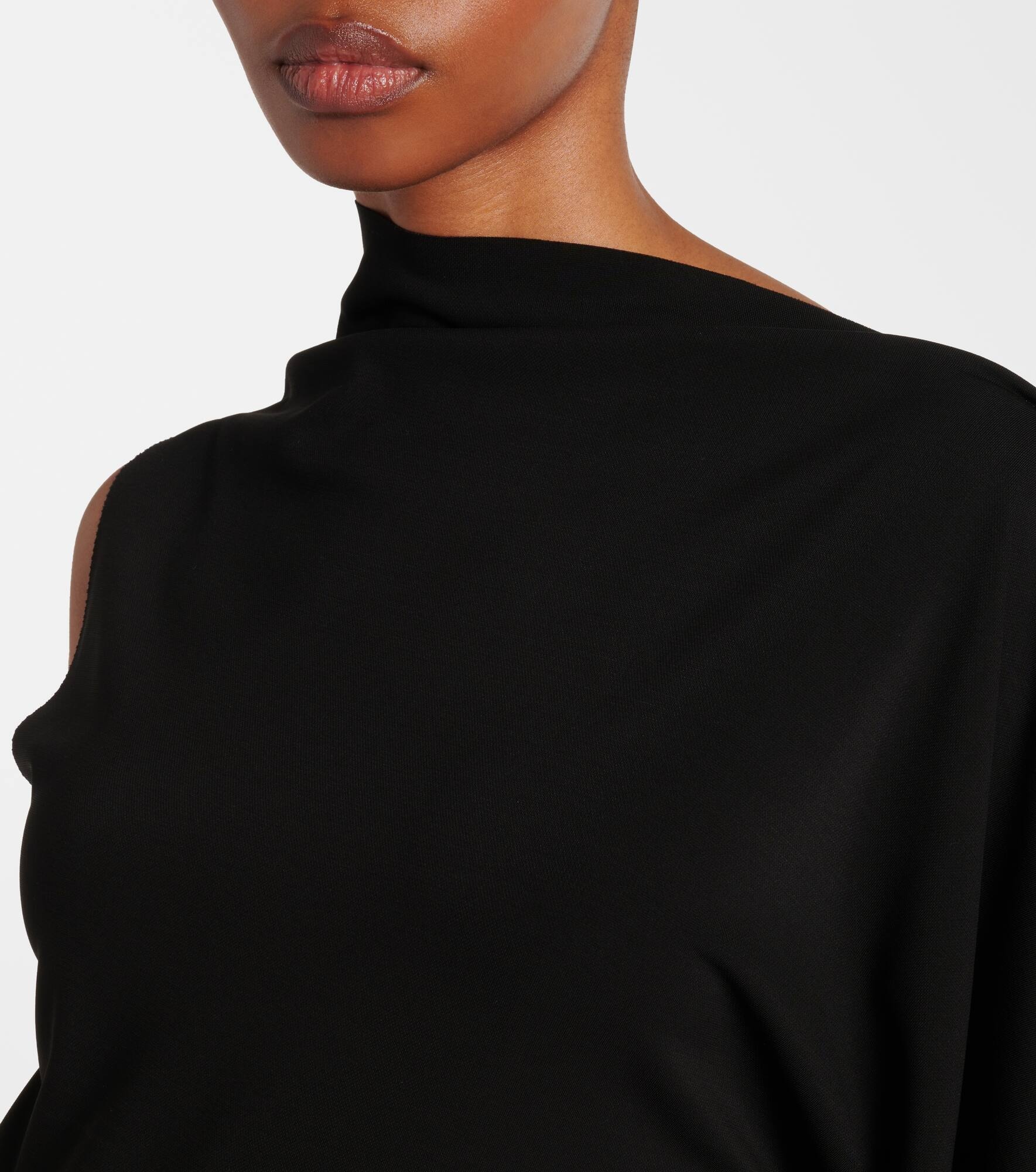 Fiorella asymmetric jersey top - 4