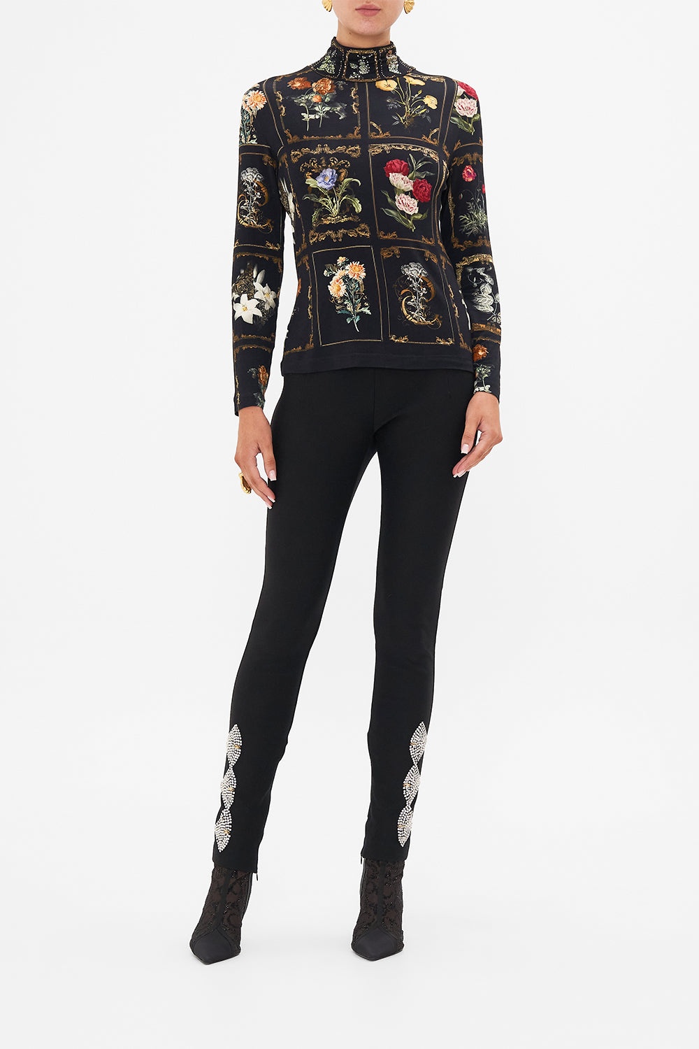 HIGH WAISTED PONTE PANT - 2